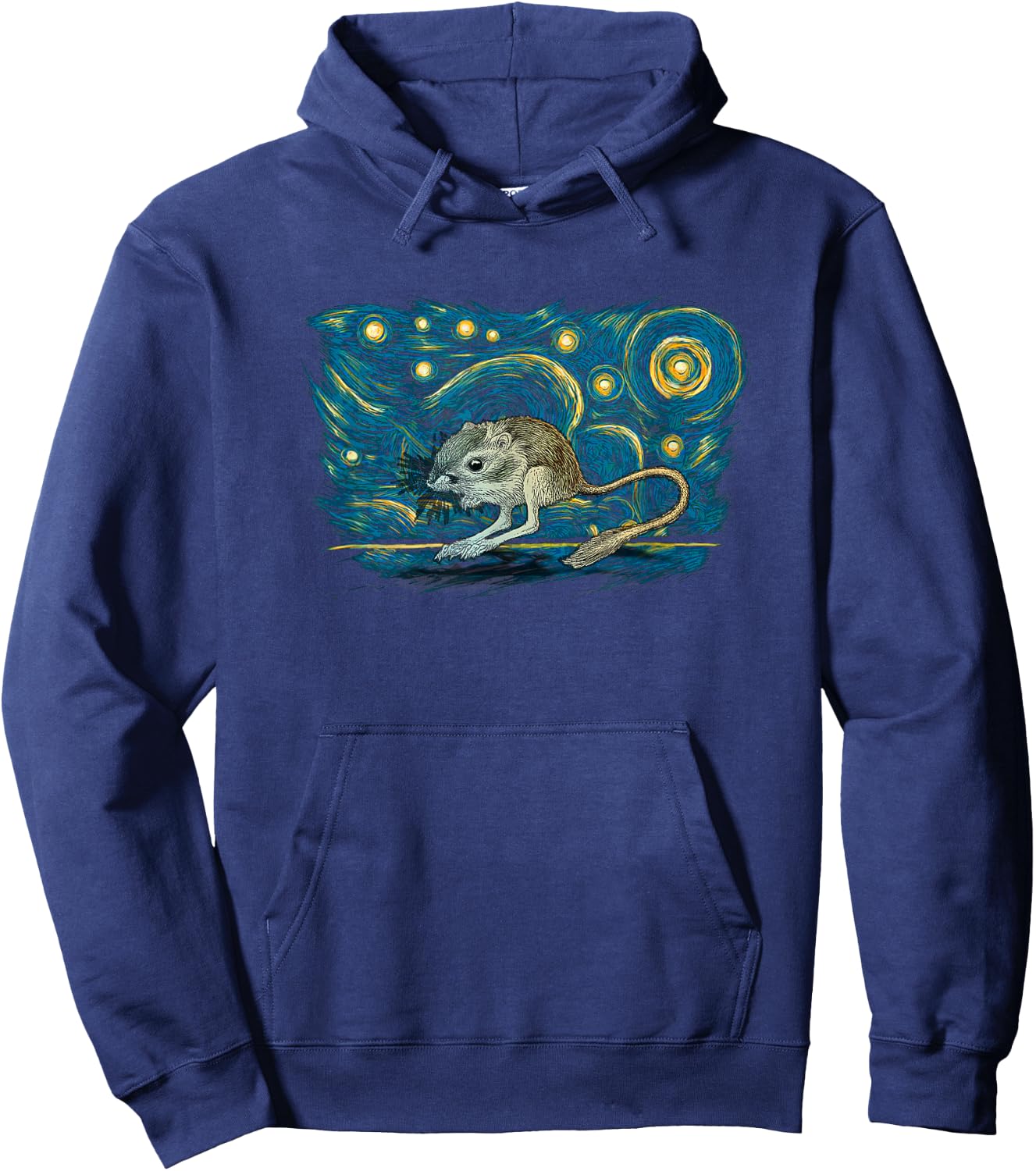 Retro Vintage Style Kangaroo Rat Hoodie - Hoodie | Navy