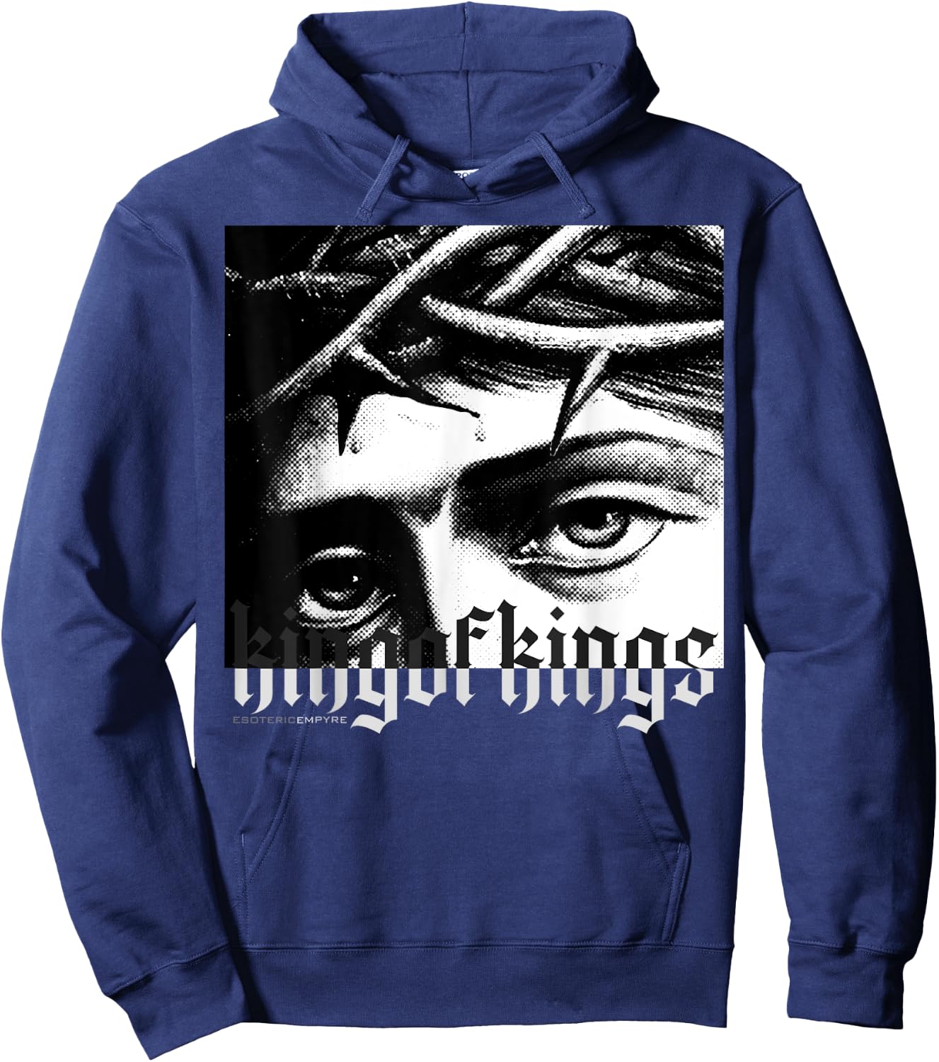 Jesus Christ King of Kings Hoodie - Hoodie | Navy