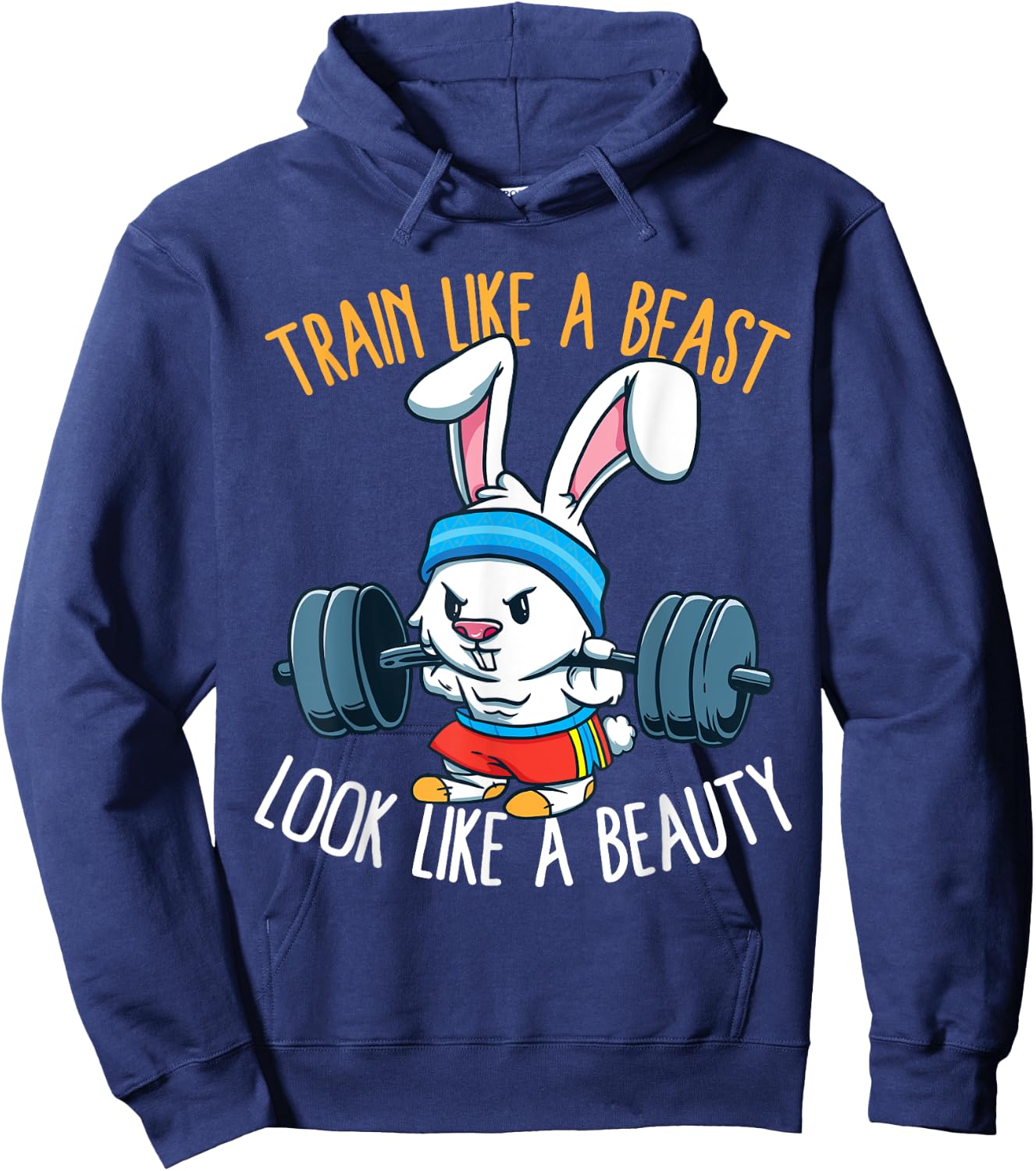 Train Like A Beast Look Like A Beauty Fitness Workout Hoodie - Hoodie | Navy