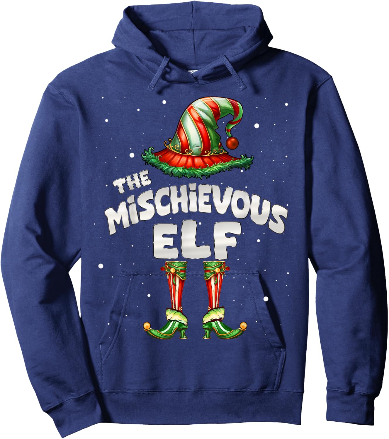 I'm The Mischievous Elf Family Matching Group Christmas Hoodie - Hoodie | Navy