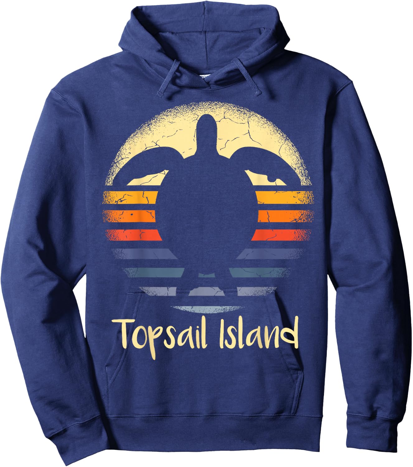 Topsail Island Beach North Carolina NC sea Turtle Lover Women Girls Kids Hoodie - Hoodie | Navy