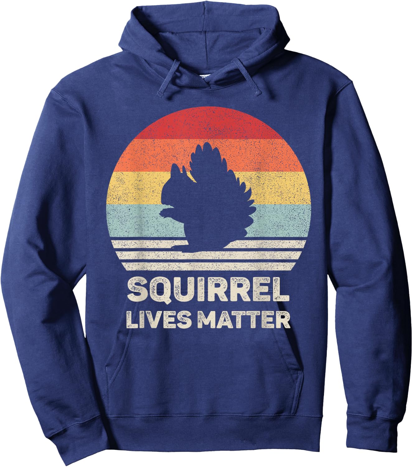 Retro Squirrel Lives Matter Shirt Animal Lover Gift Squirrel Hoodie - Hoodie | Navy