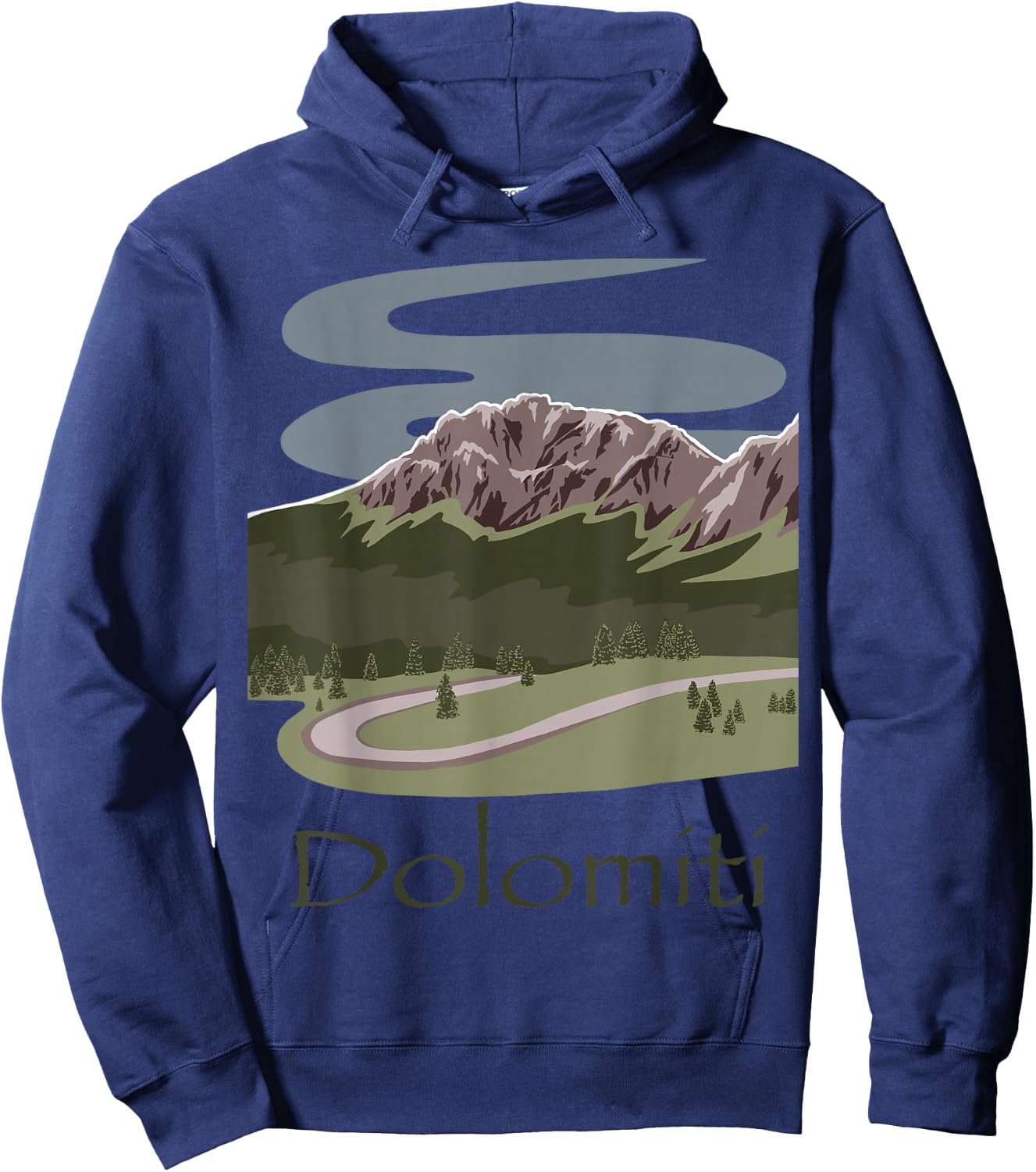 Italian Dolomites Hiking Design Travel The Alps Apparel Hoodie - Hoodie | Navy