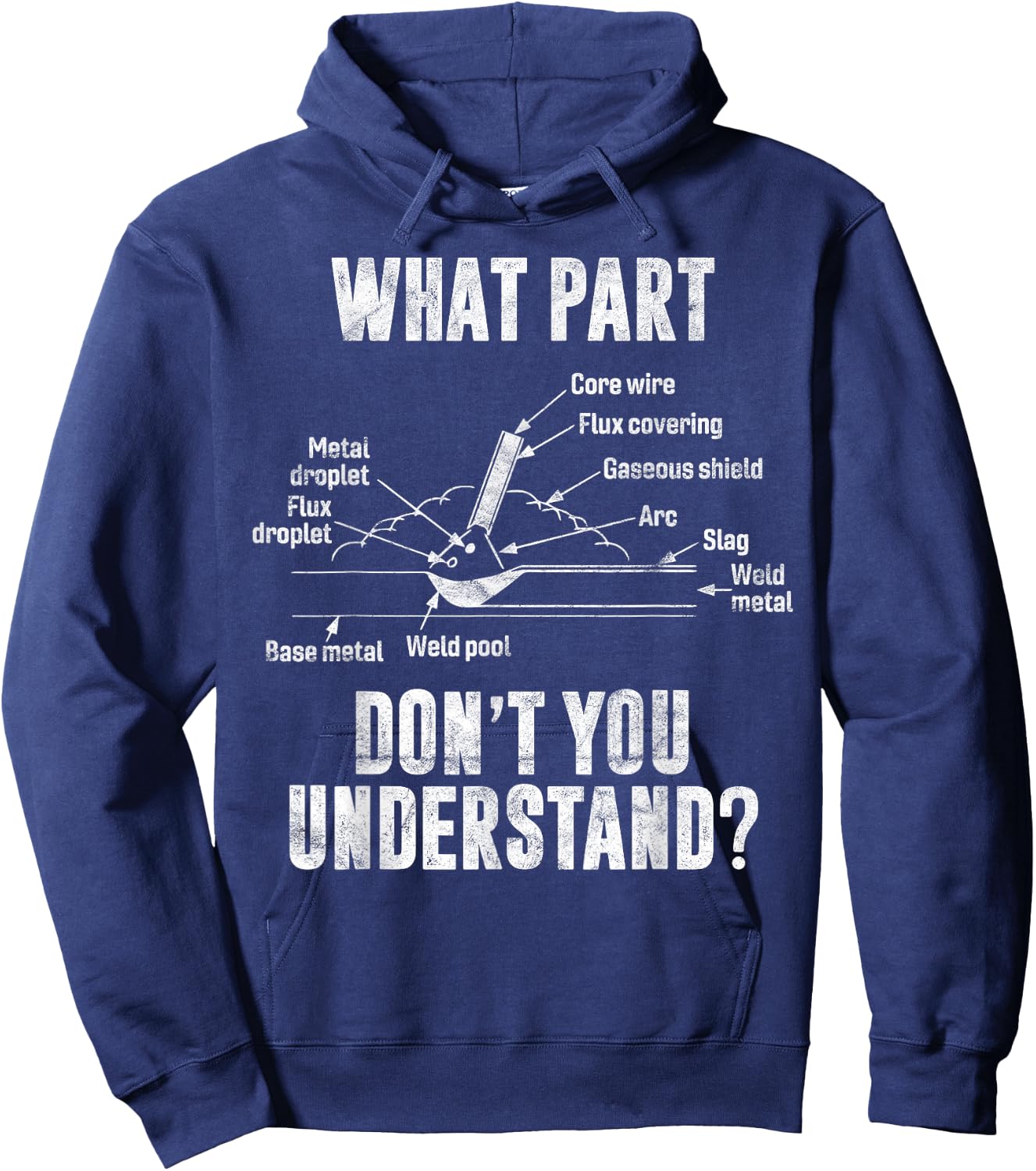 What Part of Dont You Understand Welder Gift Welding Costume Hoodie - Hoodie | Navy