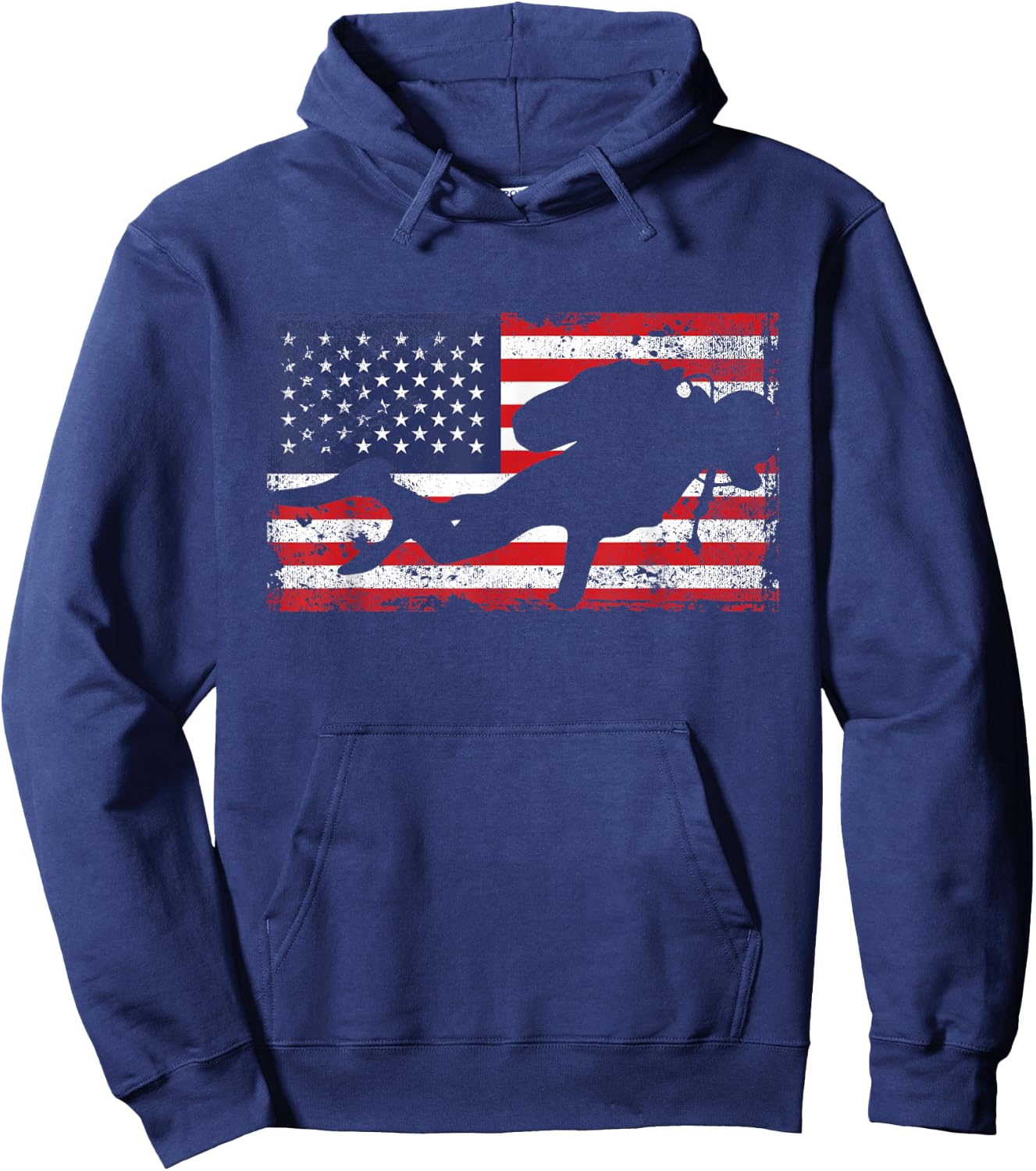 Scuba Diving USA Flag American Patriotic Divers Dive Patriot Hoodie - Hoodie | Navy