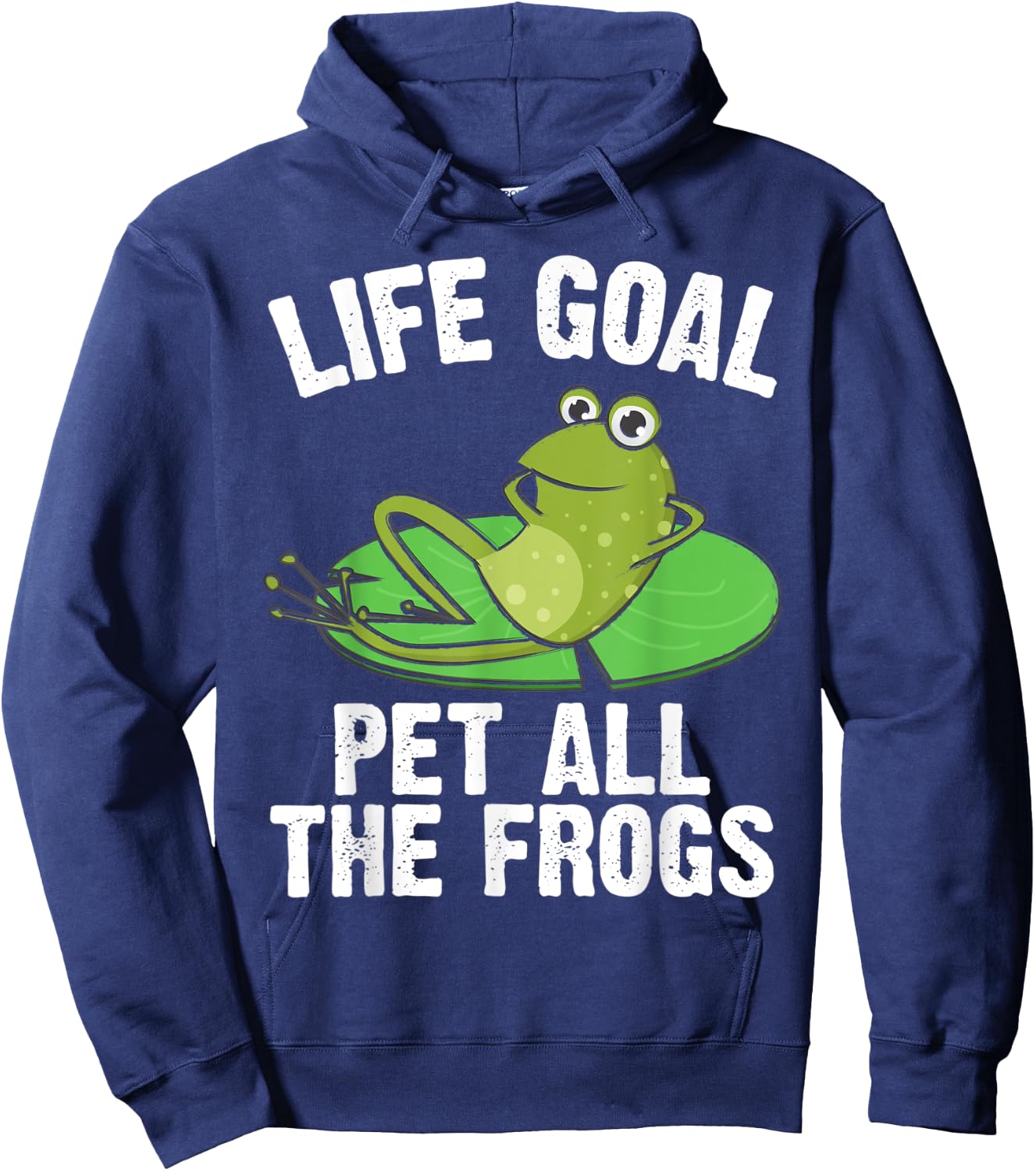 Frog Gift Women Cute Bullfrog Toad Tadpole Lovers Hoodie - Hoodie | Navy