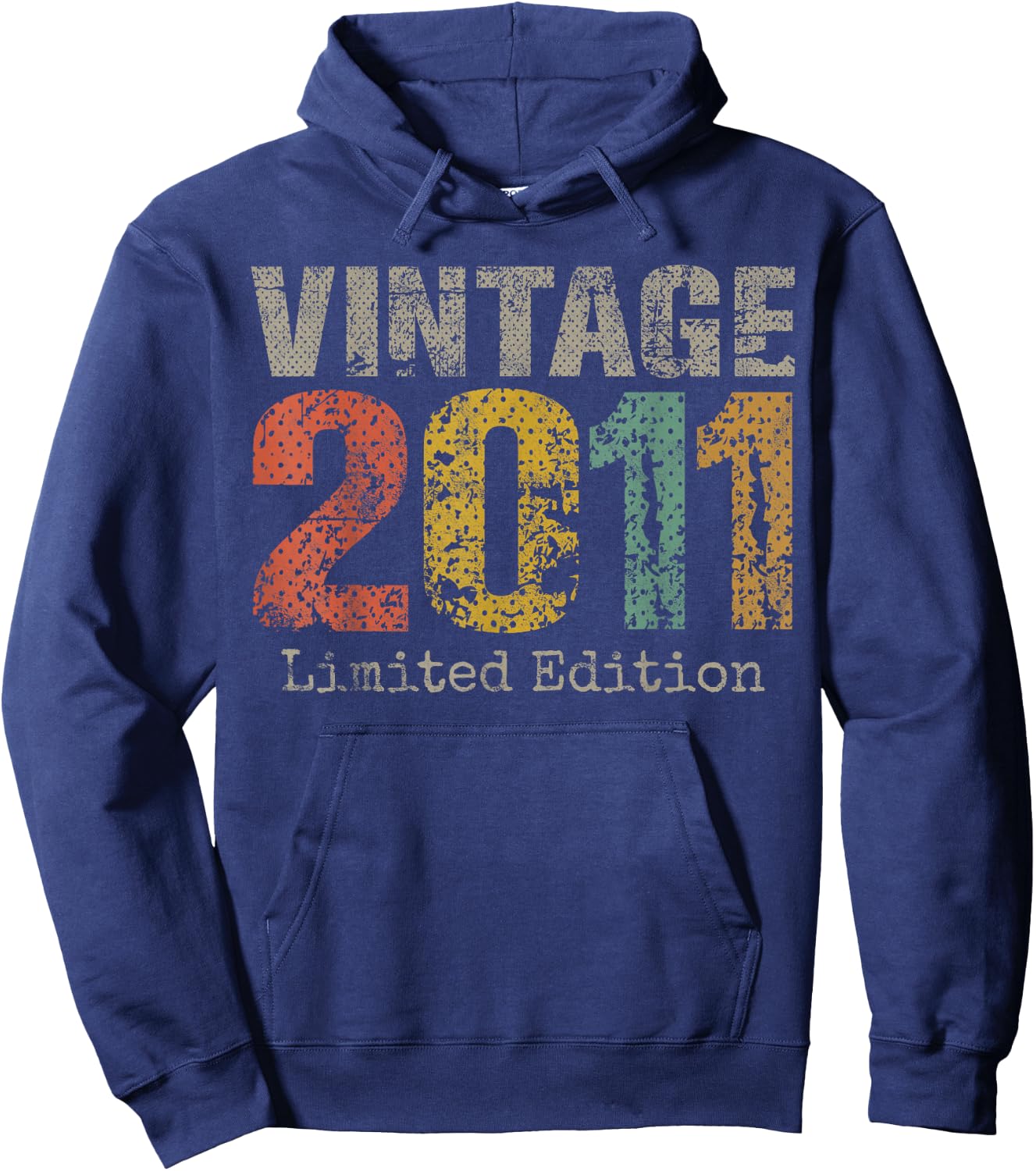 Vintage 2011 Limited Edition 14th Birthday Gifts 14 Year Old Hoodie - Hoodie | Navy
