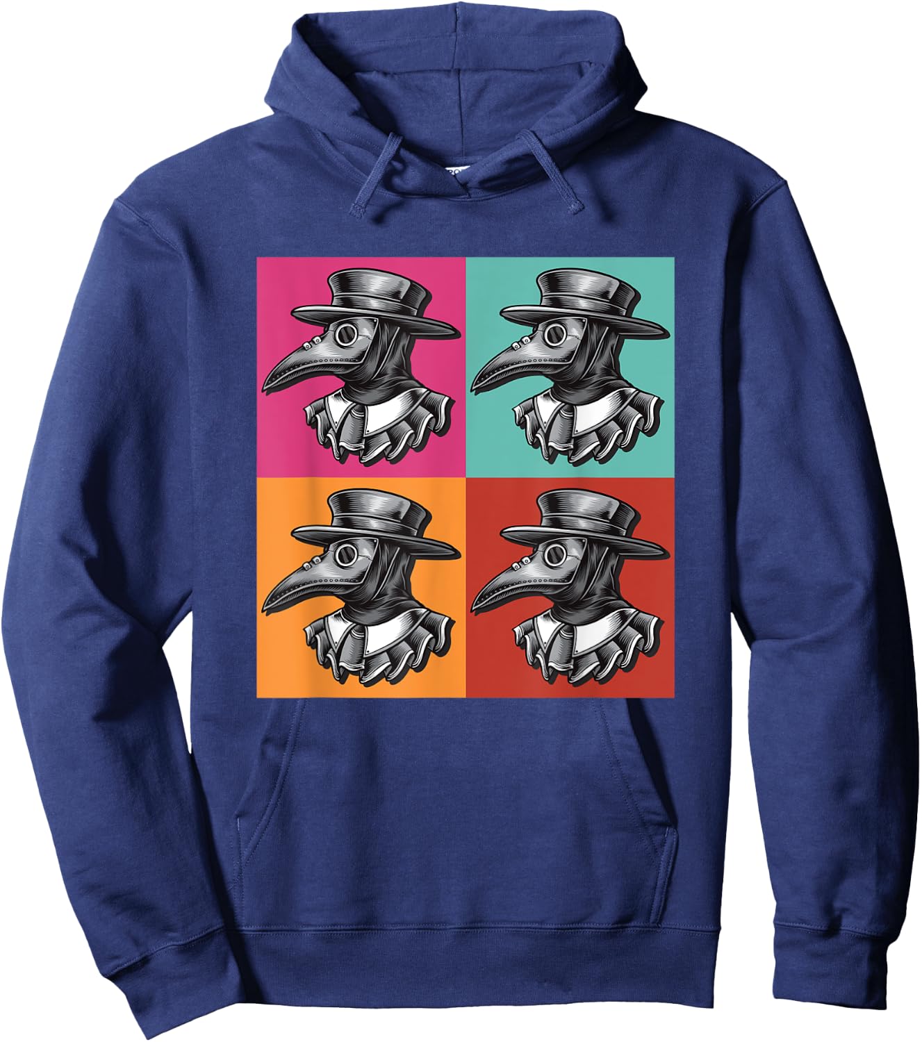 Plague Doctor Medieval Steampunk Popart Hoodie - Hoodie | Navy