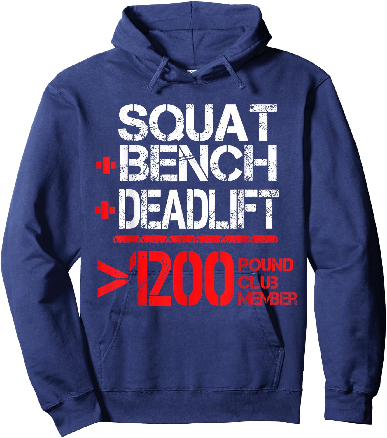 1200 Pound Club Member Hoodie - Hoodie | Navy