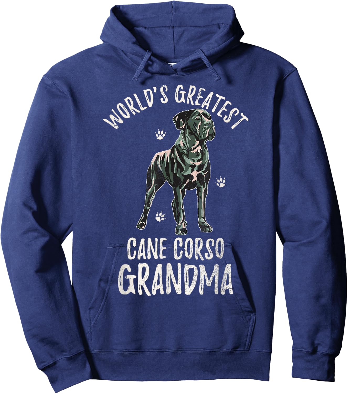 World's Greatest Cane Corso Grandma Funny Dog Mastiff Lover Men Women Hoodie - Hoodie | Navy