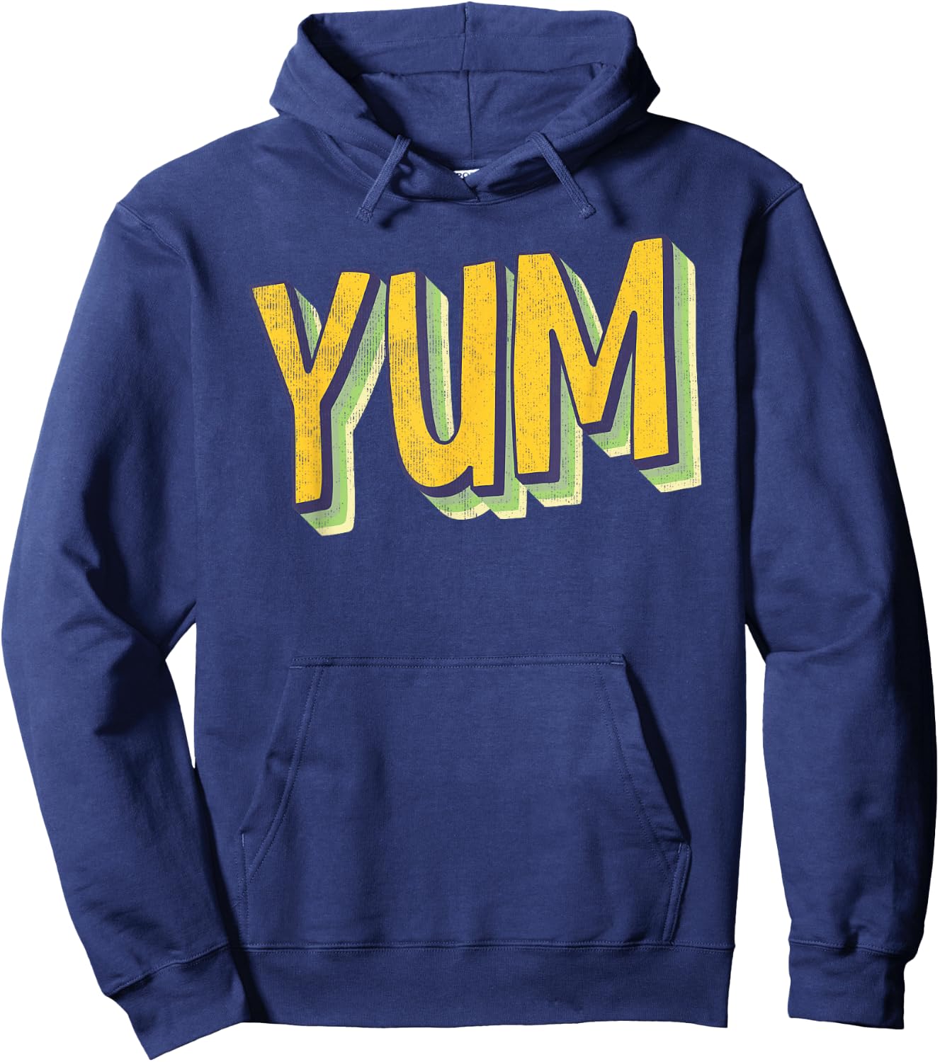 Yum Bright 70's Style Rainbows Hoodie - Hoodie | Navy