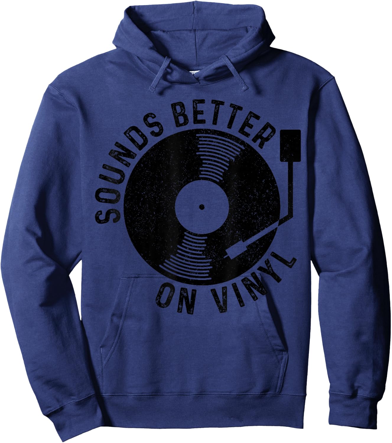Vinyl Record DJ Record Retro Gift Hoodie - Hoodie | Navy
