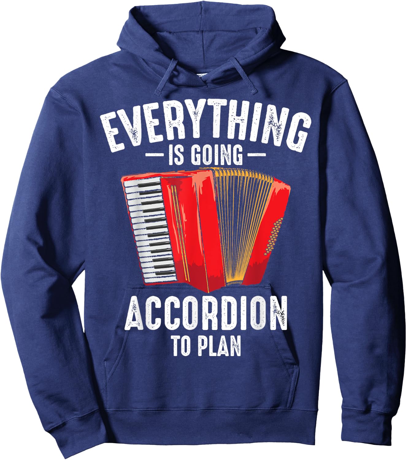 Funny Accordion Gift Women Cool Instrument Player Hoodie - Hoodie | Navy