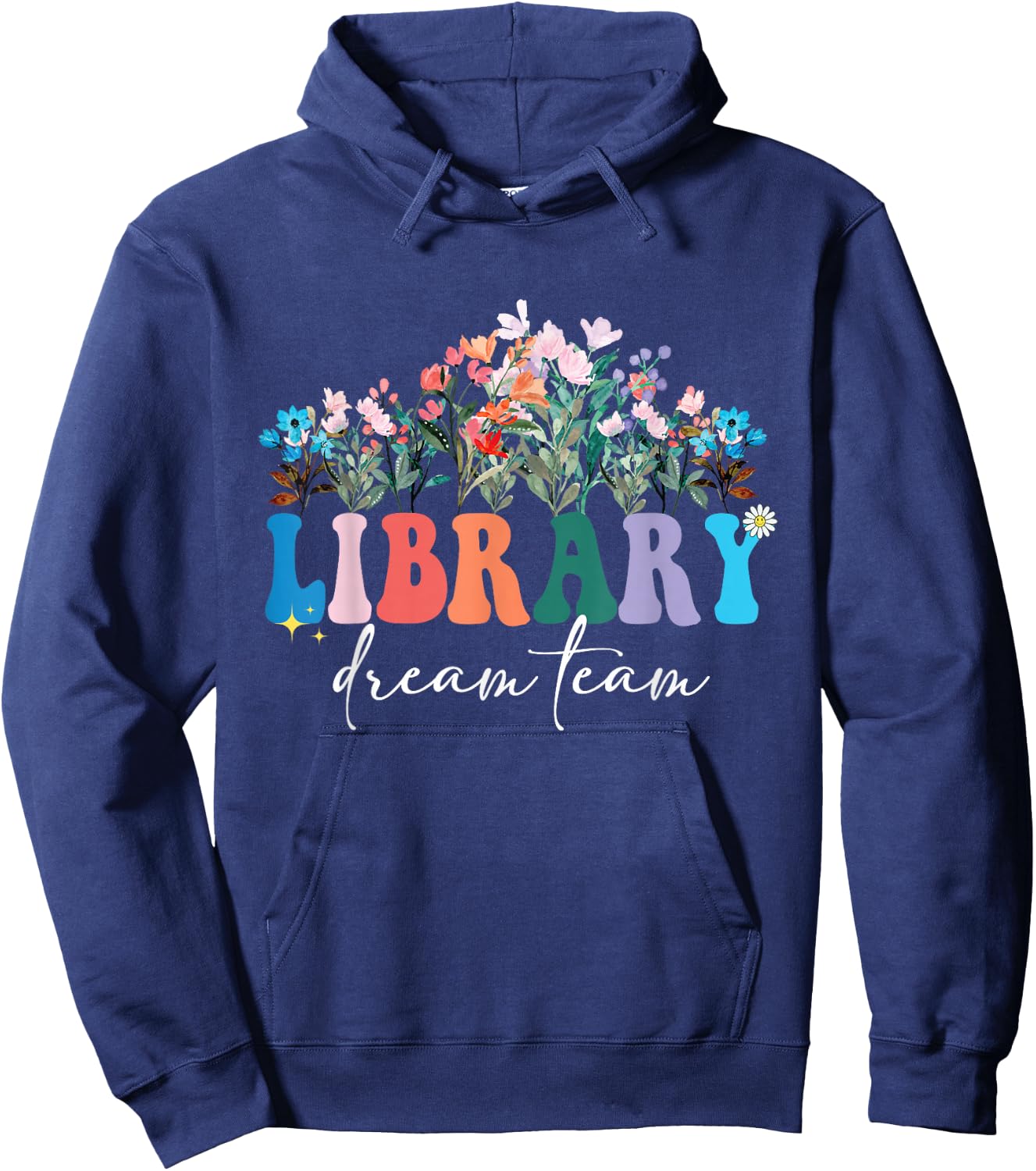 Christmas Dream Library Team Librarian Squad Reading Hoodie - Hoodie | Navy