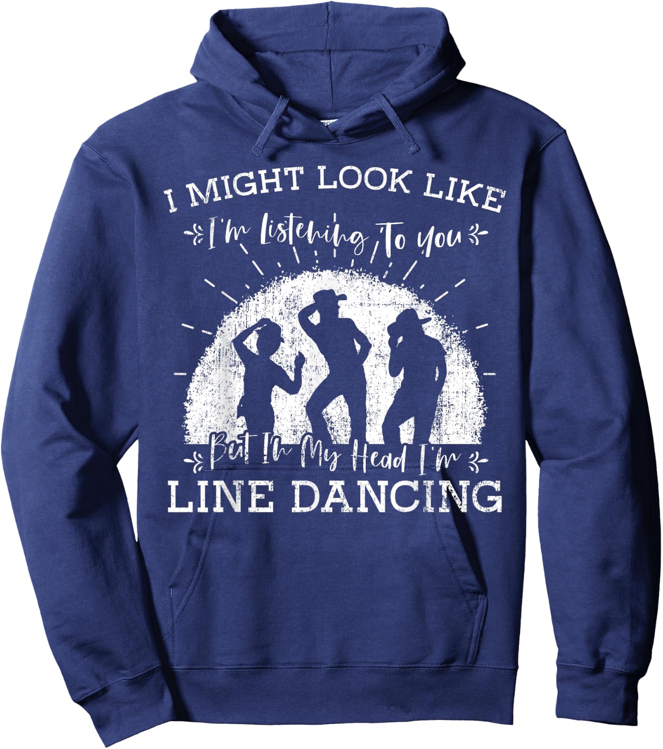Line Dancing Choreographer Dance Teacher Group Performer Men Women Girls Kids Hoodie - Hoodie | Navy