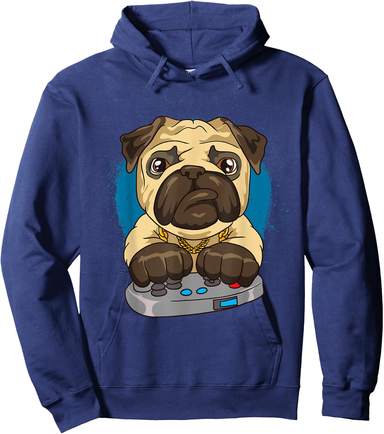 Pug Shirts For Boys Men Funny Pug Video Game Lover Hoodie - Hoodie | Navy