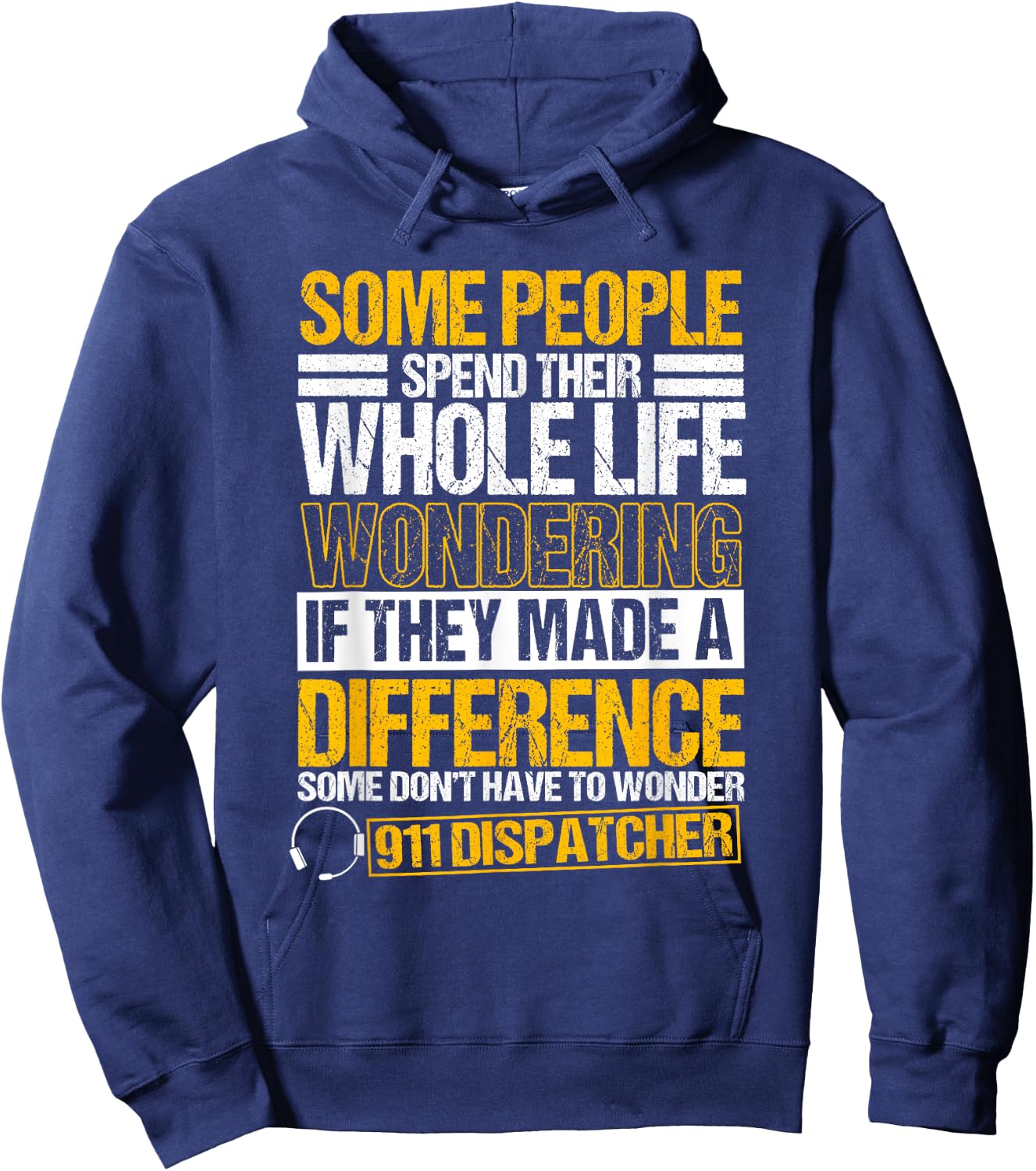 911 Dispatcher Emergency Dispatch Officer Law Enforcement Hoodie - Hoodie | Navy