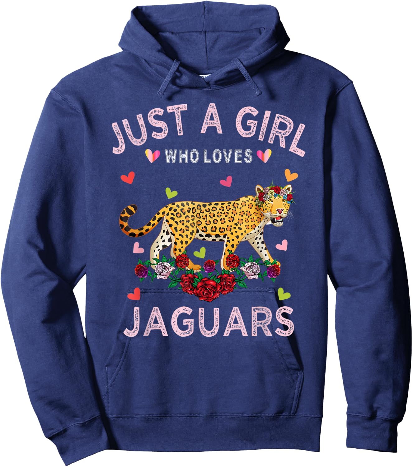Funny Jaguar Shirt Just A Girl Who Loves Jaguars Hoodie - Hoodie | Navy