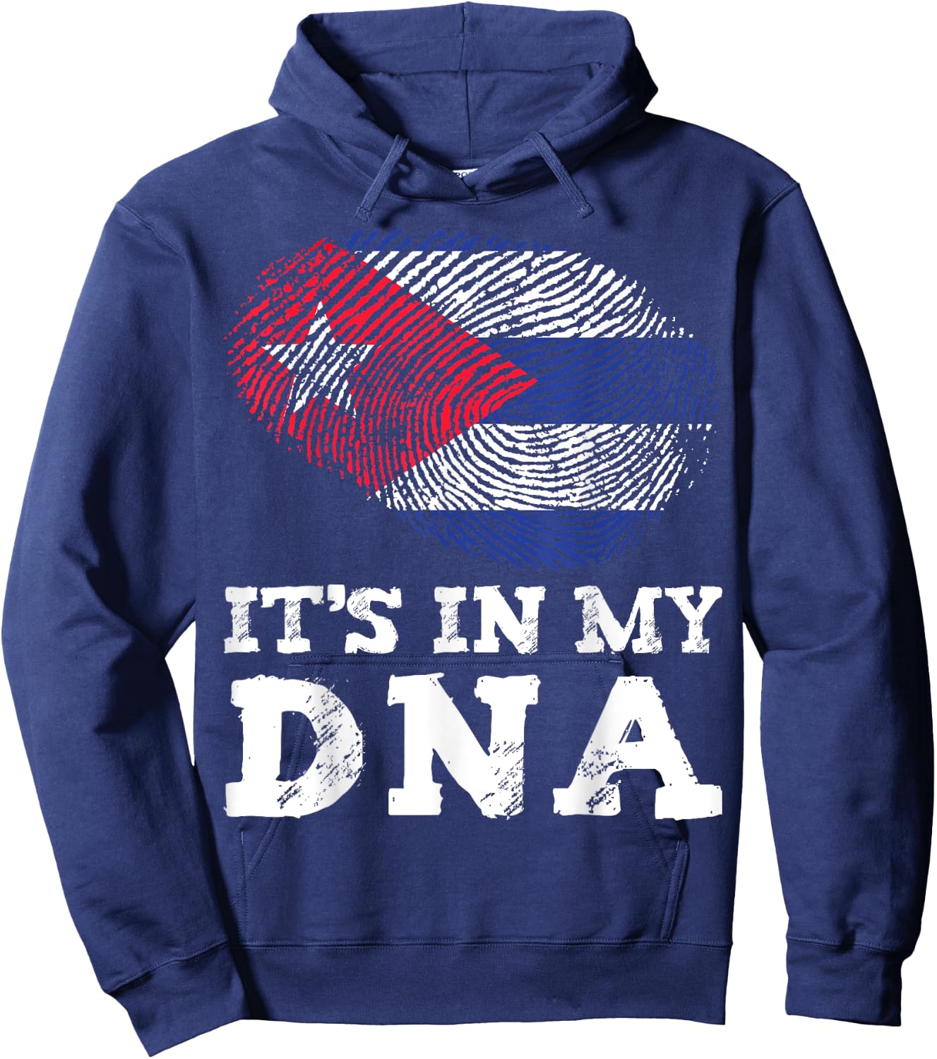 It's In My DNA Cuba Cuban Hispanic Heritage Month Proud Hoodie - Hoodie | Navy