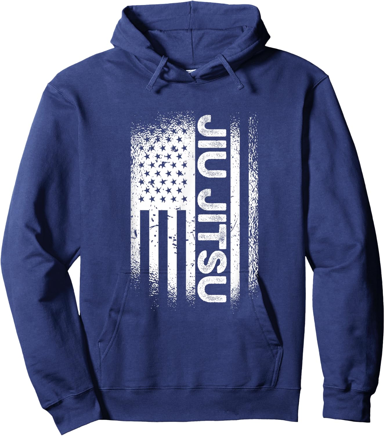 Jiu Jitsu American Flag Brazillian Ju Jitsu Men Kids Gift Hoodie - Hoodie | Navy