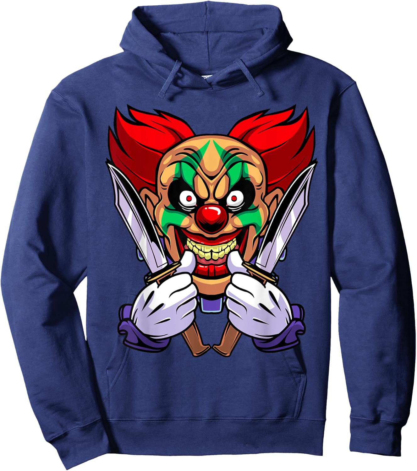 Funny Halloween Clown Hoodie - Hoodie | Navy