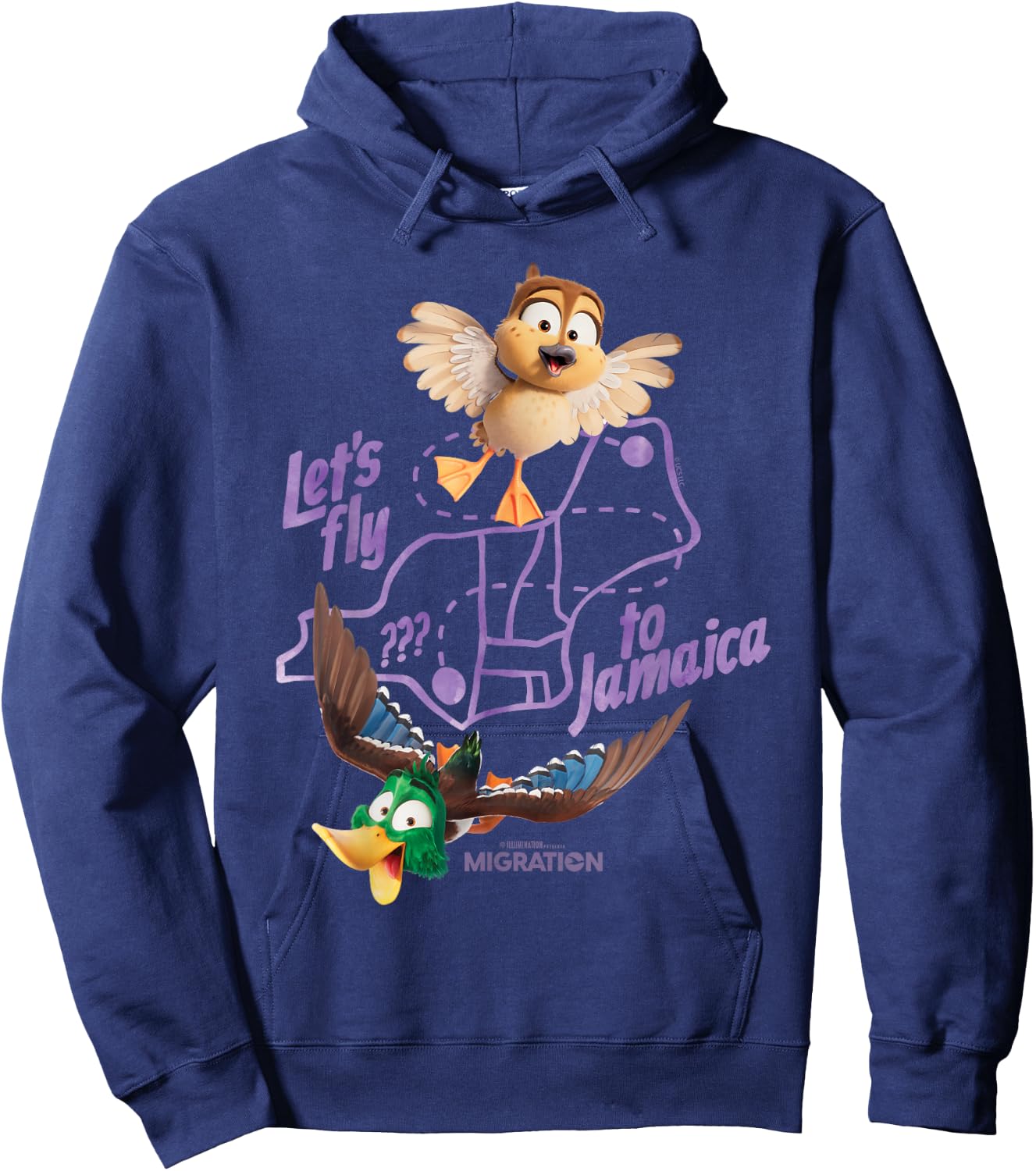 Migration Fly to Jamaica Hoodie - Hoodie | Navy