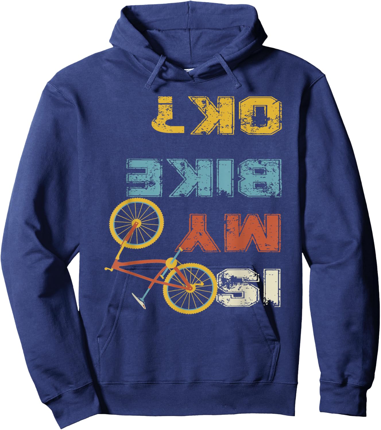 Is my bike okay? - Cycling Hoodie - Hoodie | Navy