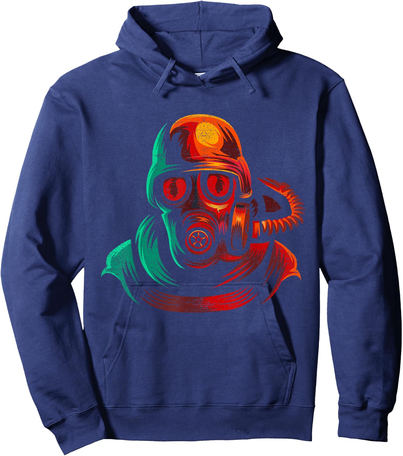 Military And Safety Gas Mask Virus Social Distancing Hoodie - Hoodie | Navy