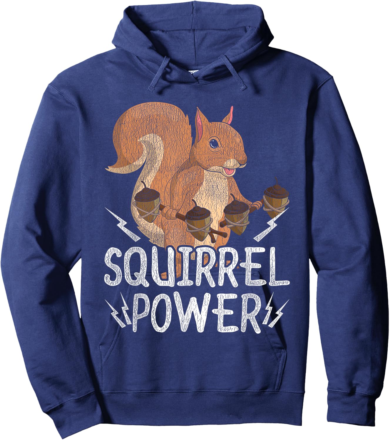 Funny Squirrel Power Zoo Keeper Gift Squirrel Hoodie - Hoodie | Navy