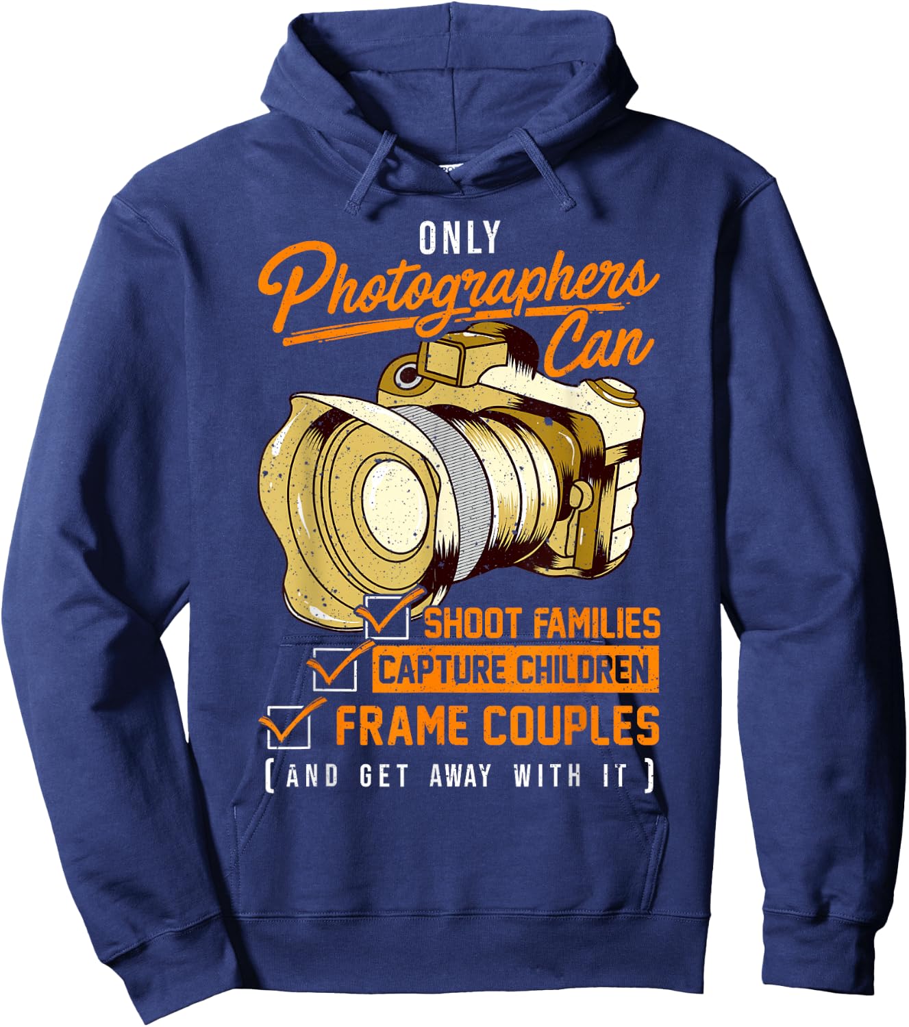 Funny Photographers Photography Camera Pun Hoodie - Hoodie | Navy