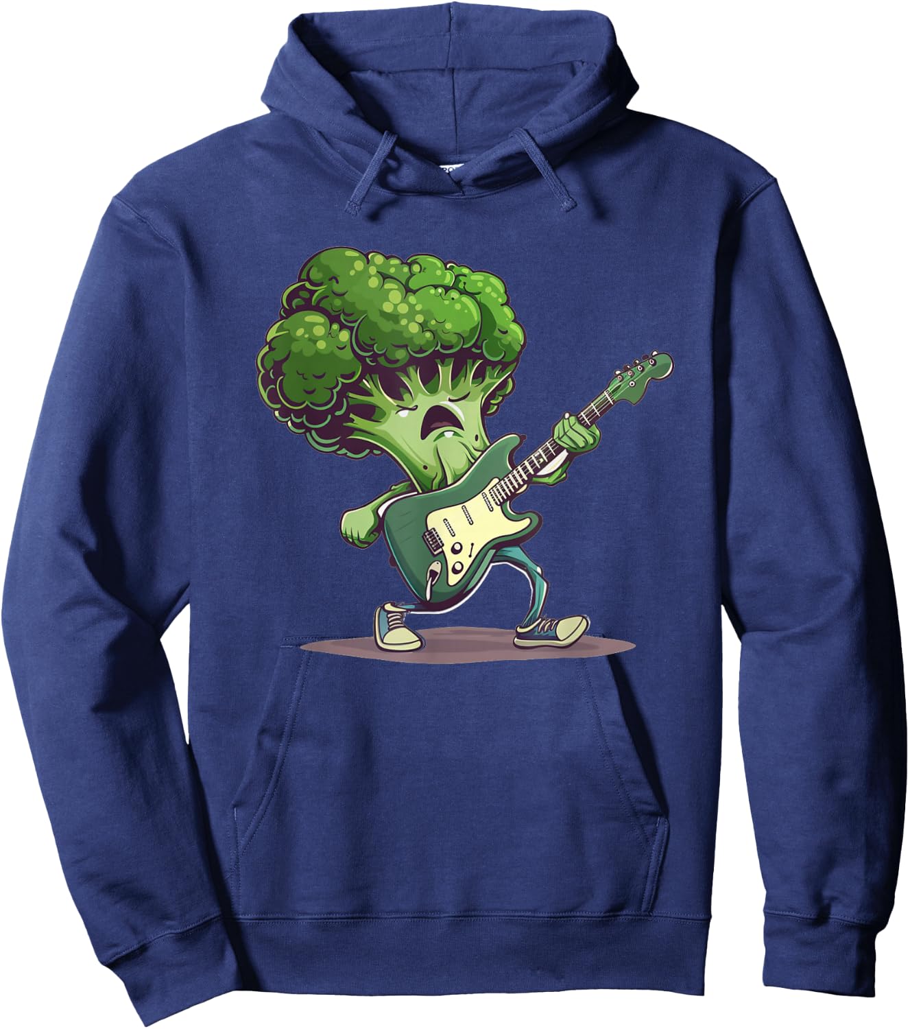 Guitar Broccoli Costume for funny Boys and Girls Hoodie - Hoodie | Navy