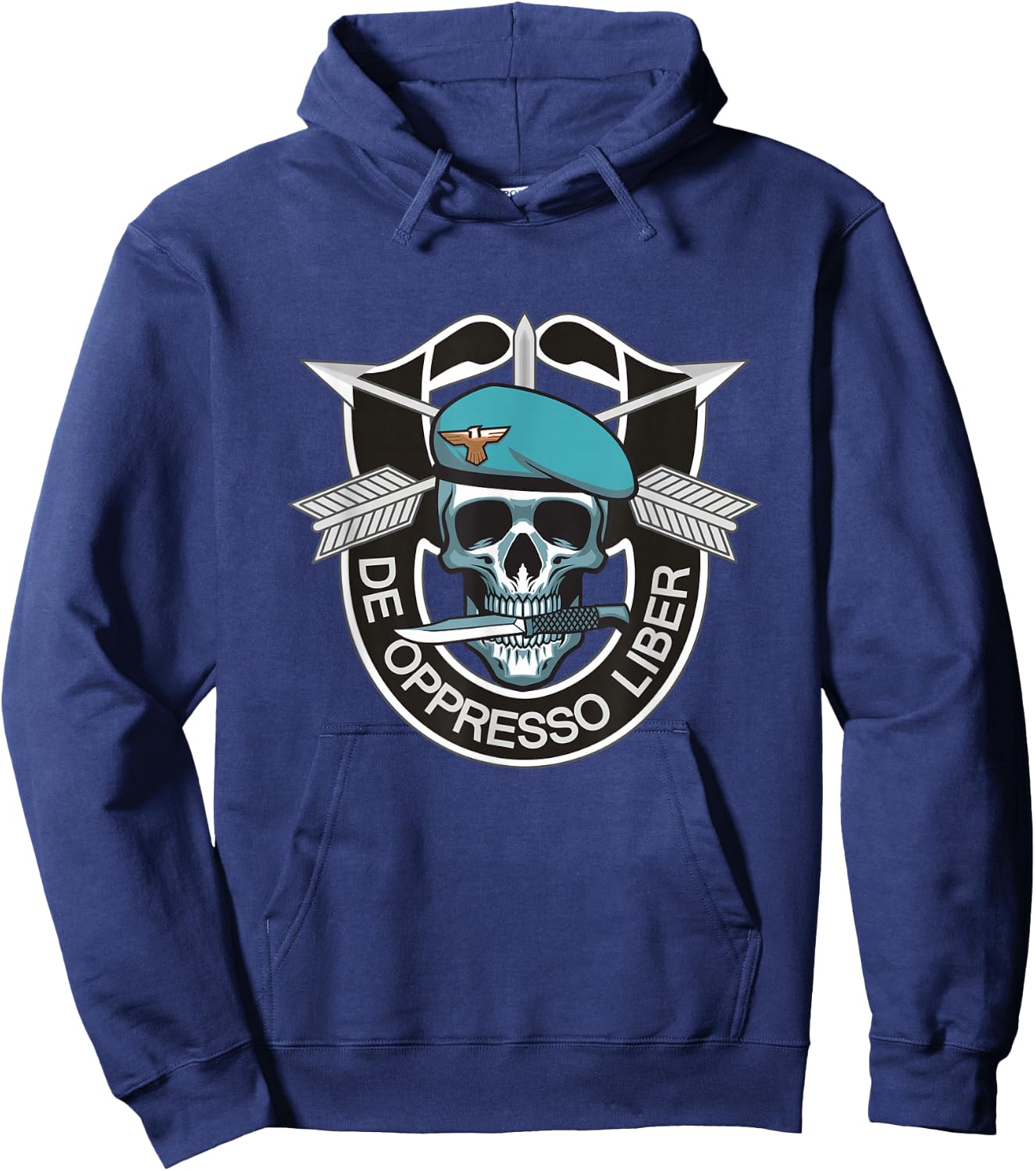 US Army Special Forces Skull Shirt - De Oppresso Liber Gift Hoodie - Hoodie | Navy