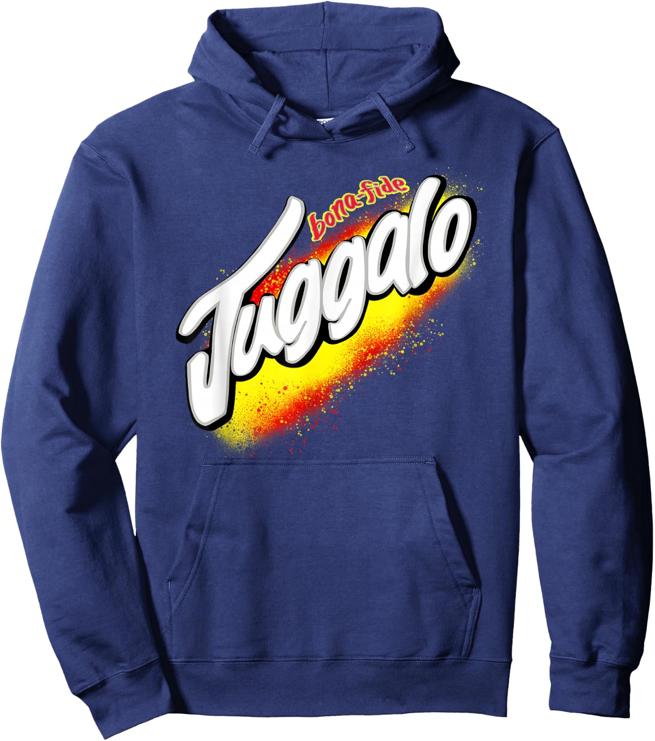 Wicked Tag-Splashed Spray Fury (Juggabro Version) Hoodie - Hoodie | Navy