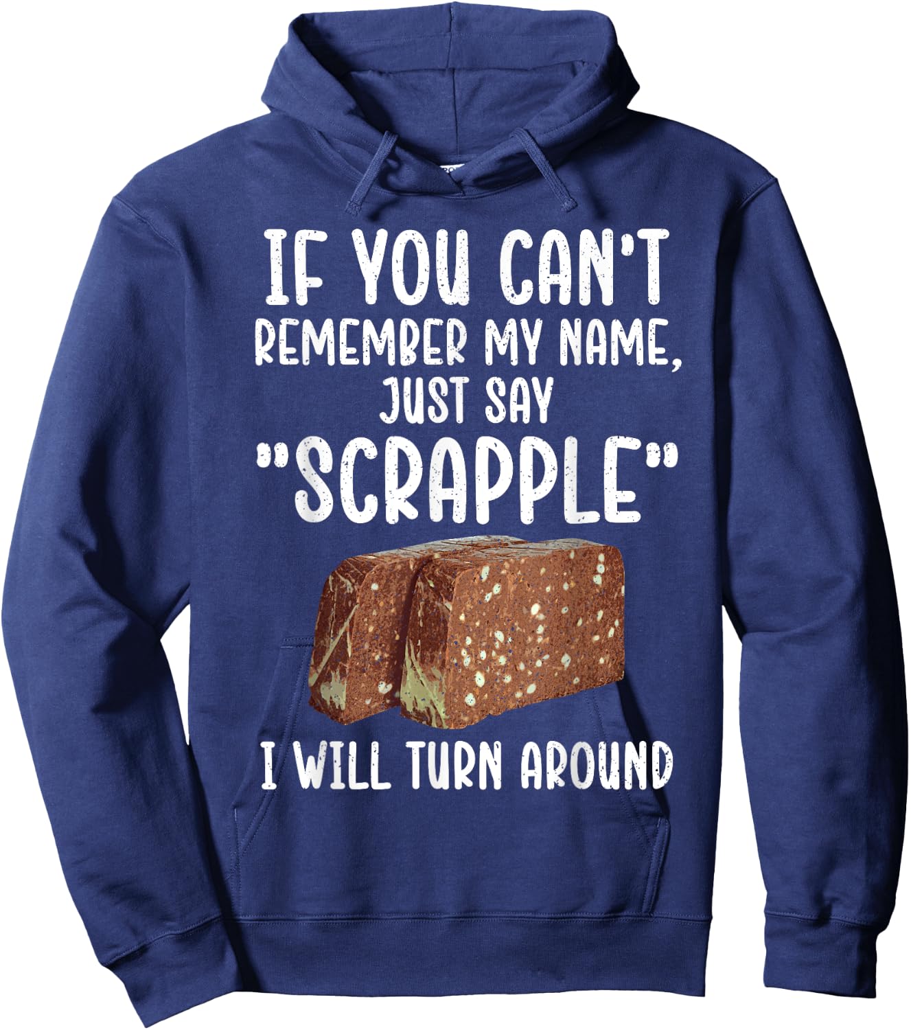 Funny Scrapple Design Women Meat Food Scrapple Lover Hoodie - Hoodie | Navy