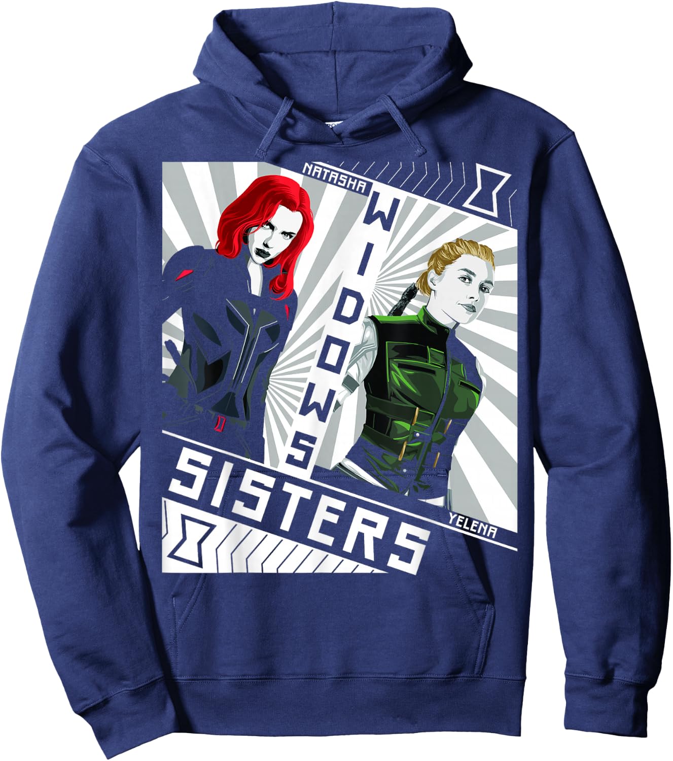 Marvel Black Widow Natasha Yelena Widows Sisters Hoodie - Hoodie | Navy