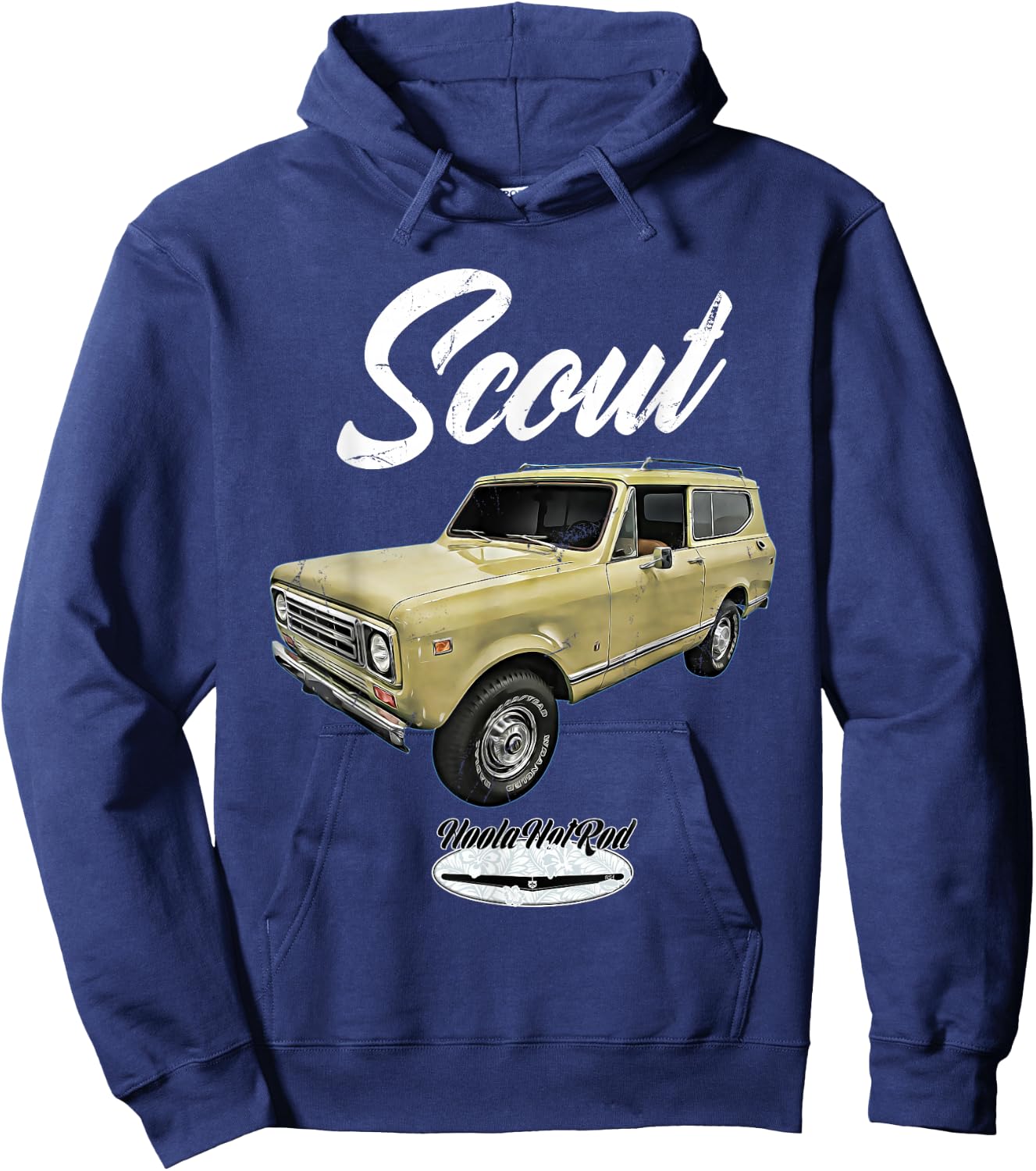 Scout,classic,truck,pickup,international,harvester,oldtimer Hoodie - Hoodie | Navy