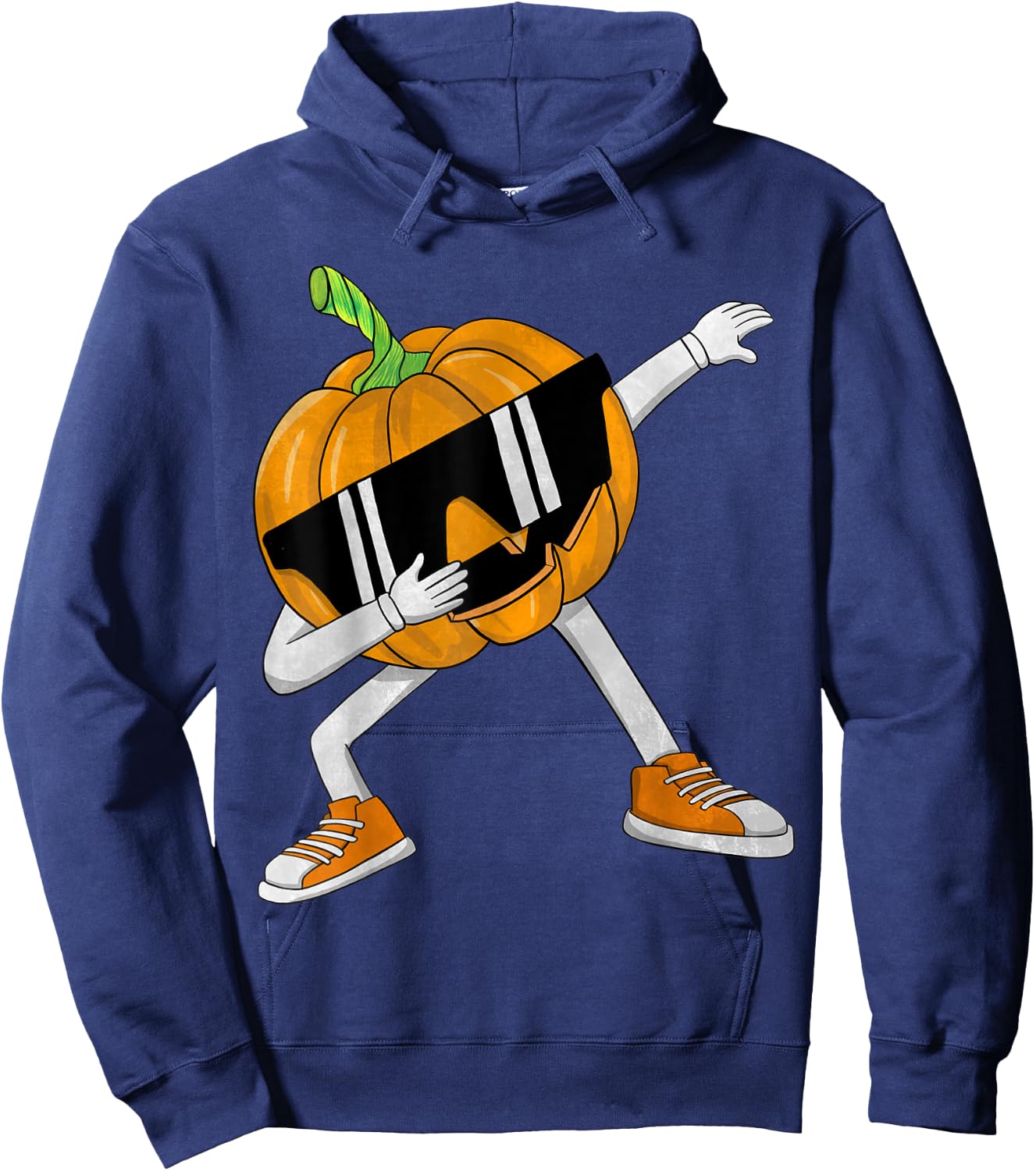 Dabbing Jack O Lantern Halloween Funny Boys Girls Kids Dab Hoodie - Hoodie | Navy