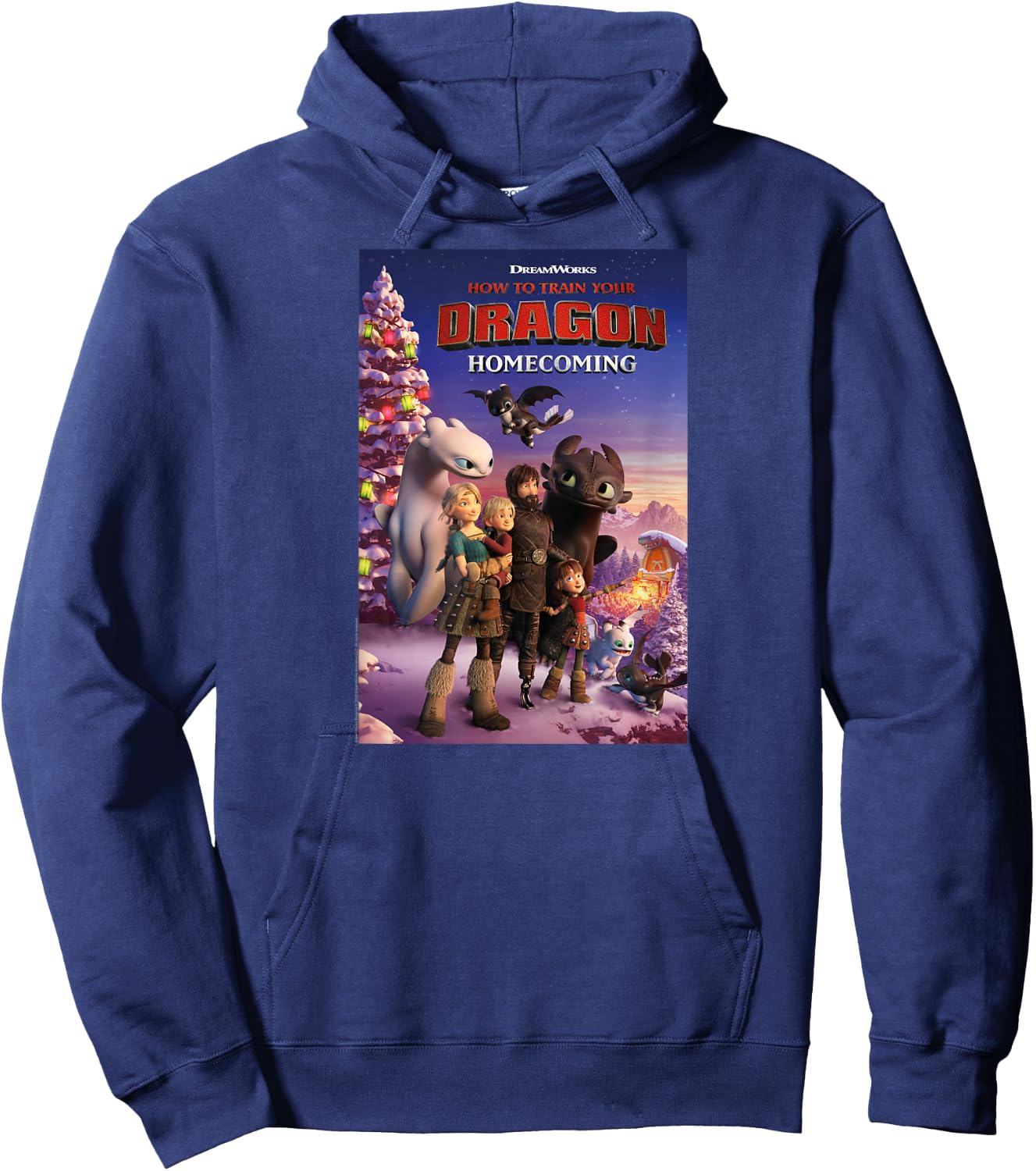 How to Train Your Dragon 3 Homecoming Poster Hoodie - Hoodie | Navy