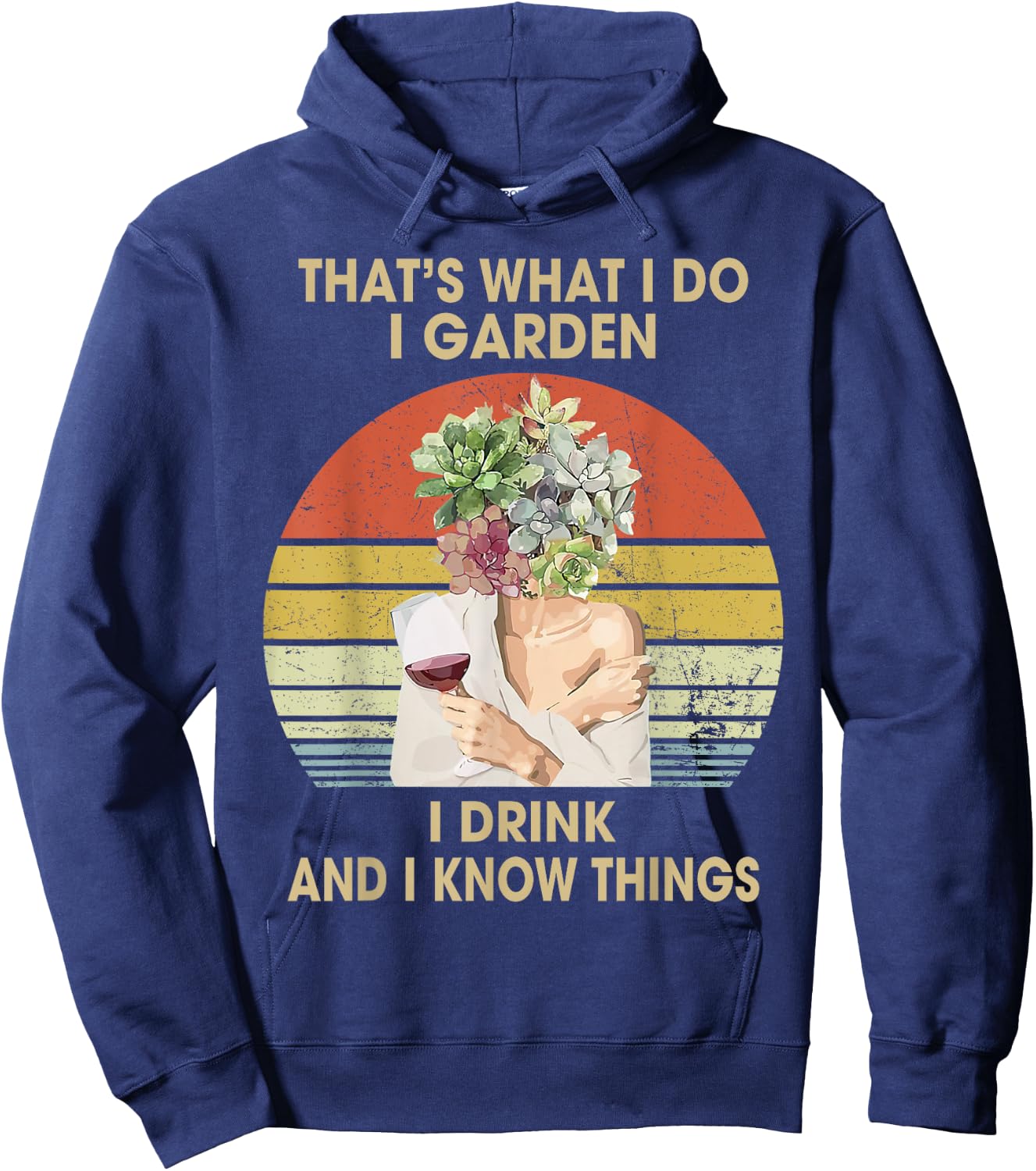Gifts For People Who Like To Garden Women's Garden Gardening Hoodie - Hoodie | Navy