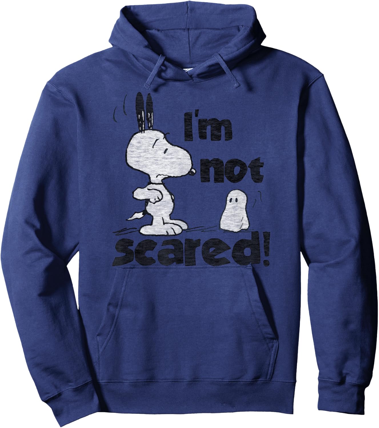 Peanuts Halloween Snoopy Not Scare Hoodie - Hoodie | Navy