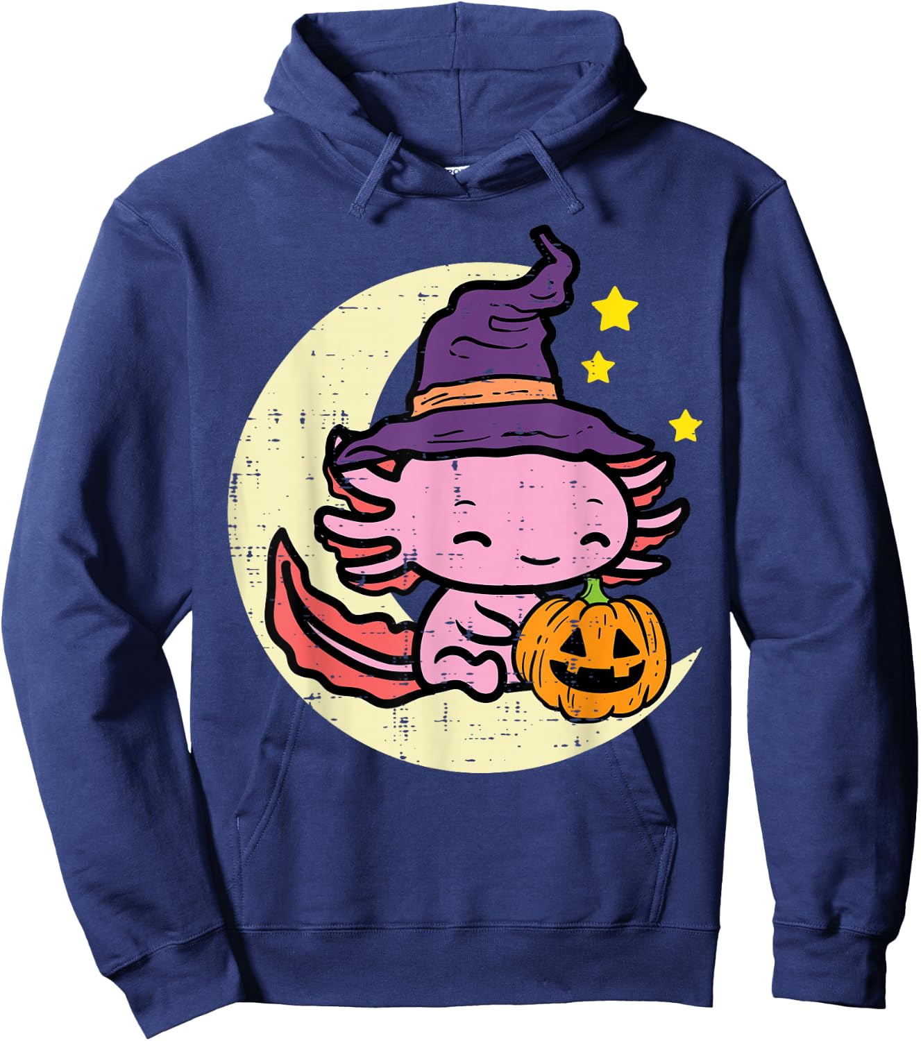 Halloween Axolotl Cute Fall Costume Girls Kids Toddler Women Hoodie - Hoodie | Navy