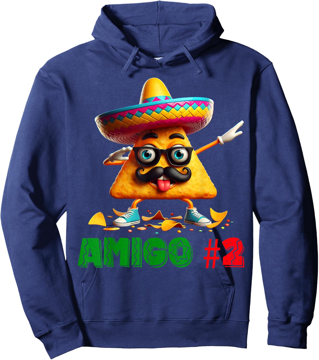 The 3 Three Amigos Cinco De Mayo Amigo #2 Group Matching Hoodie - Hoodie | Navy