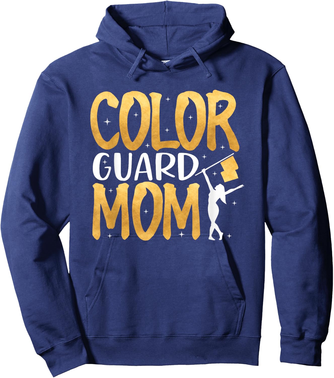 Color Guard Mom Shirt Marching Band School Mommy Mother Hoodie - Hoodie | Navy