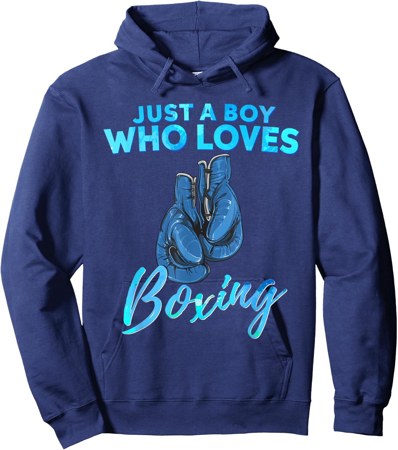 Just a Boy Who Loves Boxing Boxing Gift Boys Hoodie - Hoodie | Navy
