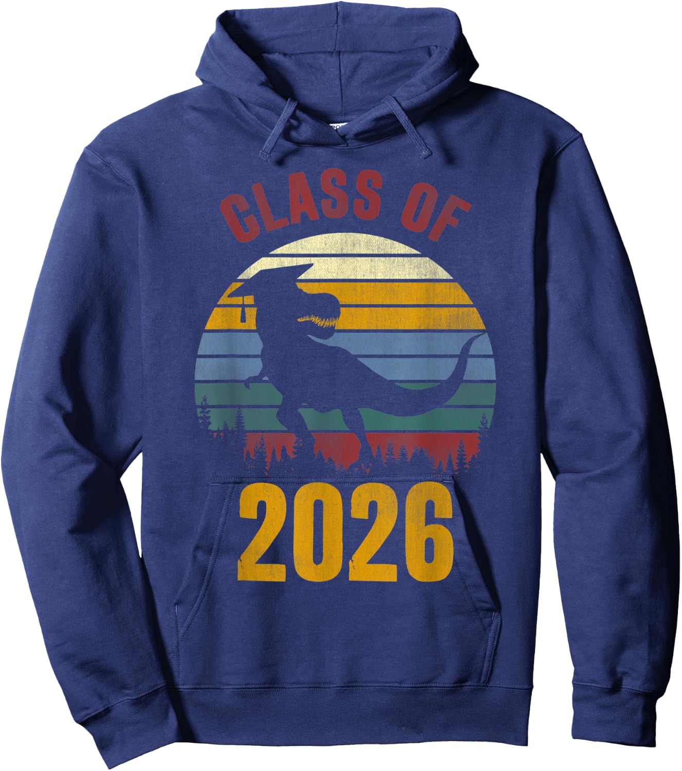 Dinosaur Class Of 2026 First Day 7th Grade Boys Kids Gift Hoodie - Hoodie | Navy