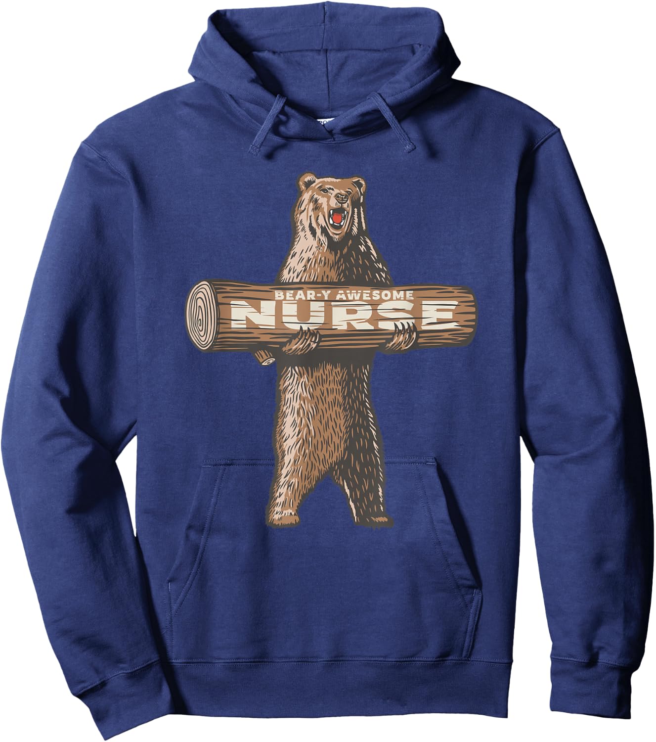 Awesome Nurse Funny Saying | Fun Nursing Appreciation Hoodie - Hoodie | Navy