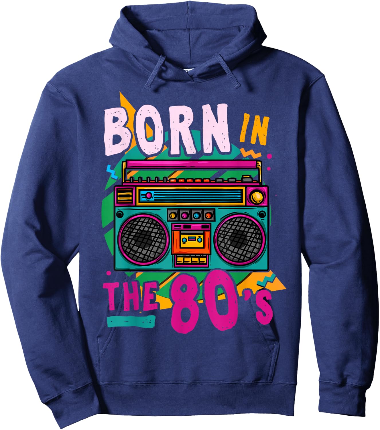 1980 80s 80s Birthday Retro Hoodie - Hoodie | Navy