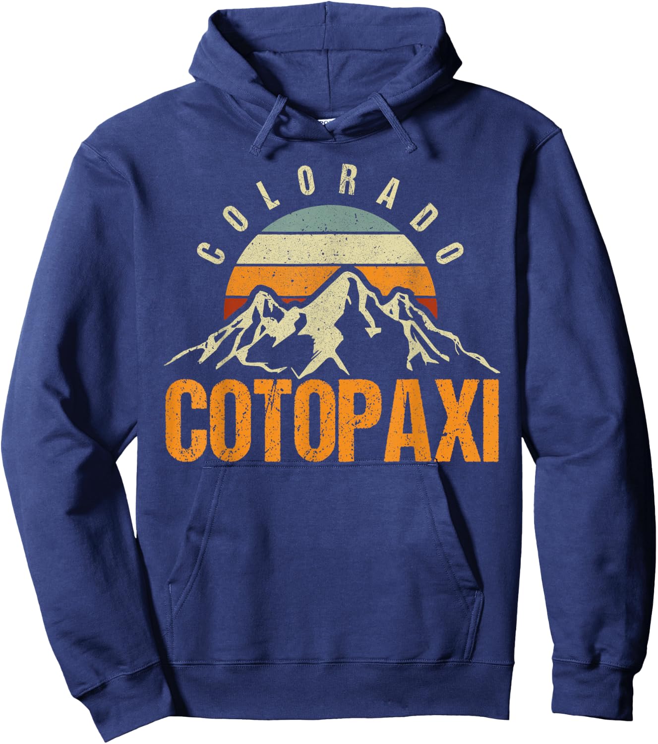Colorado Cotopaxi Vintage Mountains Hiking Wildlife Colorado Hoodie - Hoodie | Navy