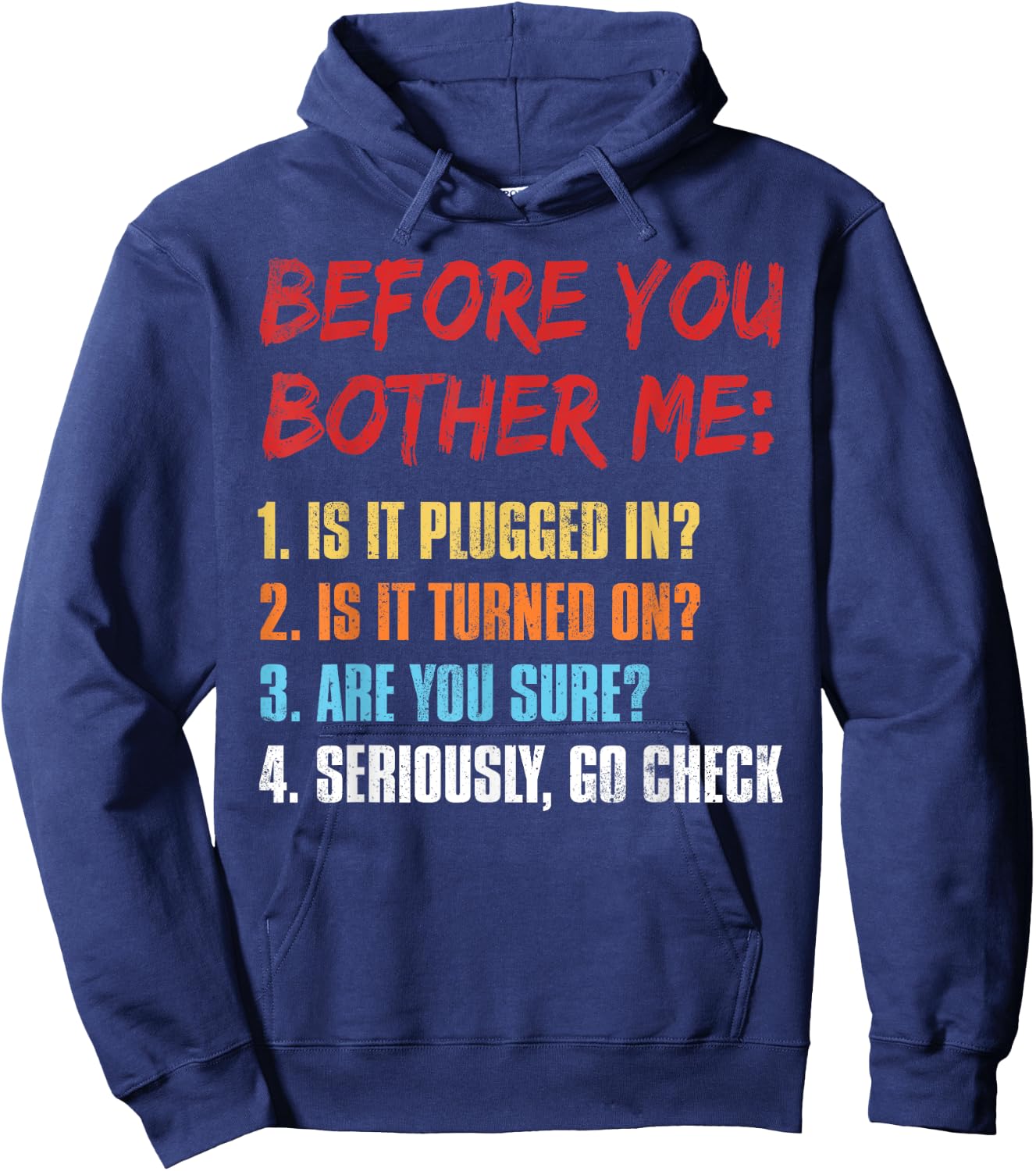 IT Funny Computer Information Technology Hoodie - Hoodie | Navy