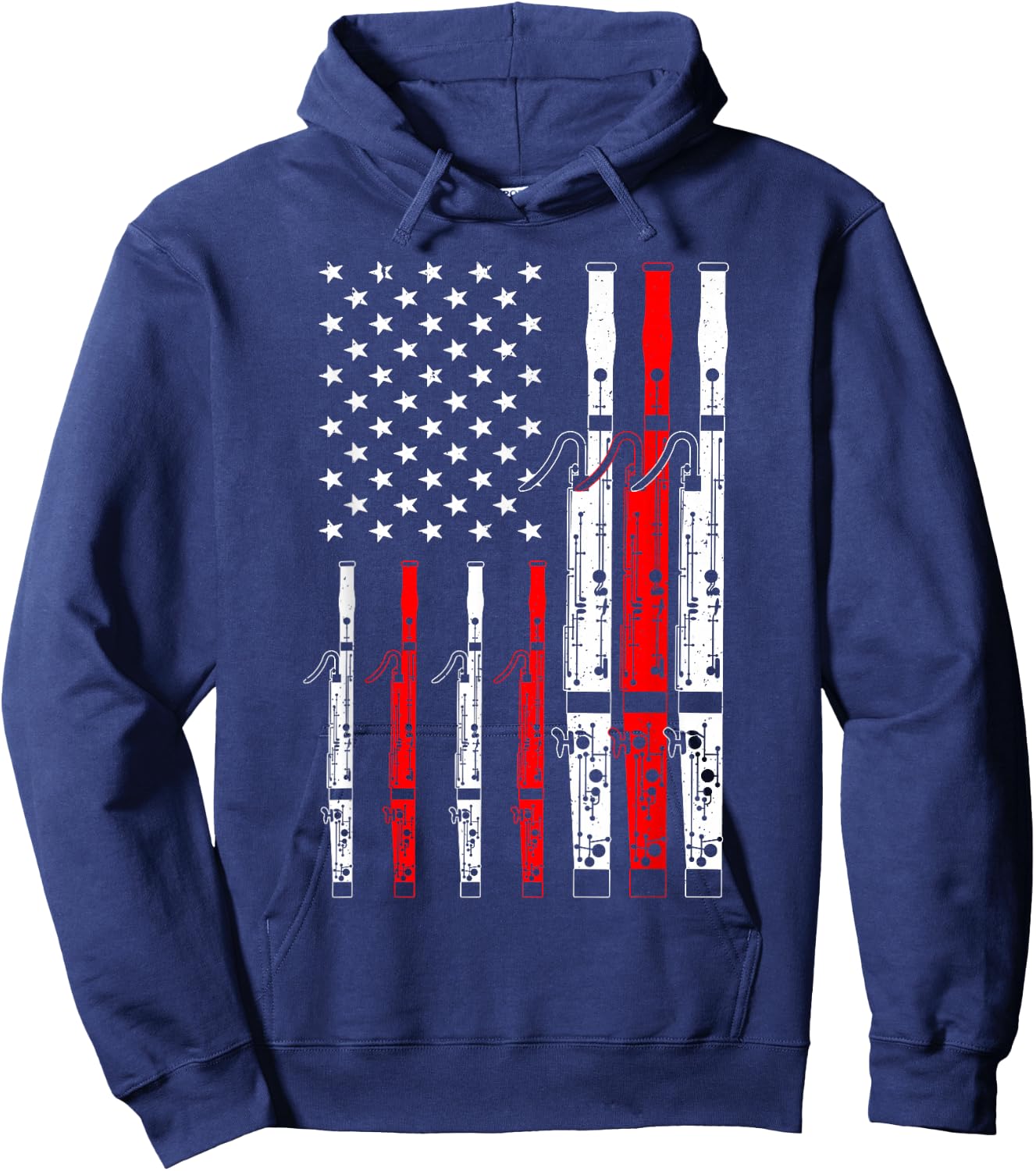 Bassoon Art Women Bassoon Player Bassoonist Lovers Hoodie - Hoodie | Navy